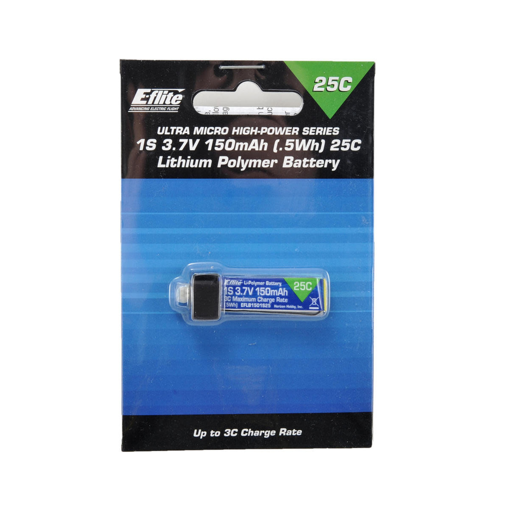 E-flite #EFLB1501S25 E-flite 1S LiPo Battery 25C (3.7V/150mAh)