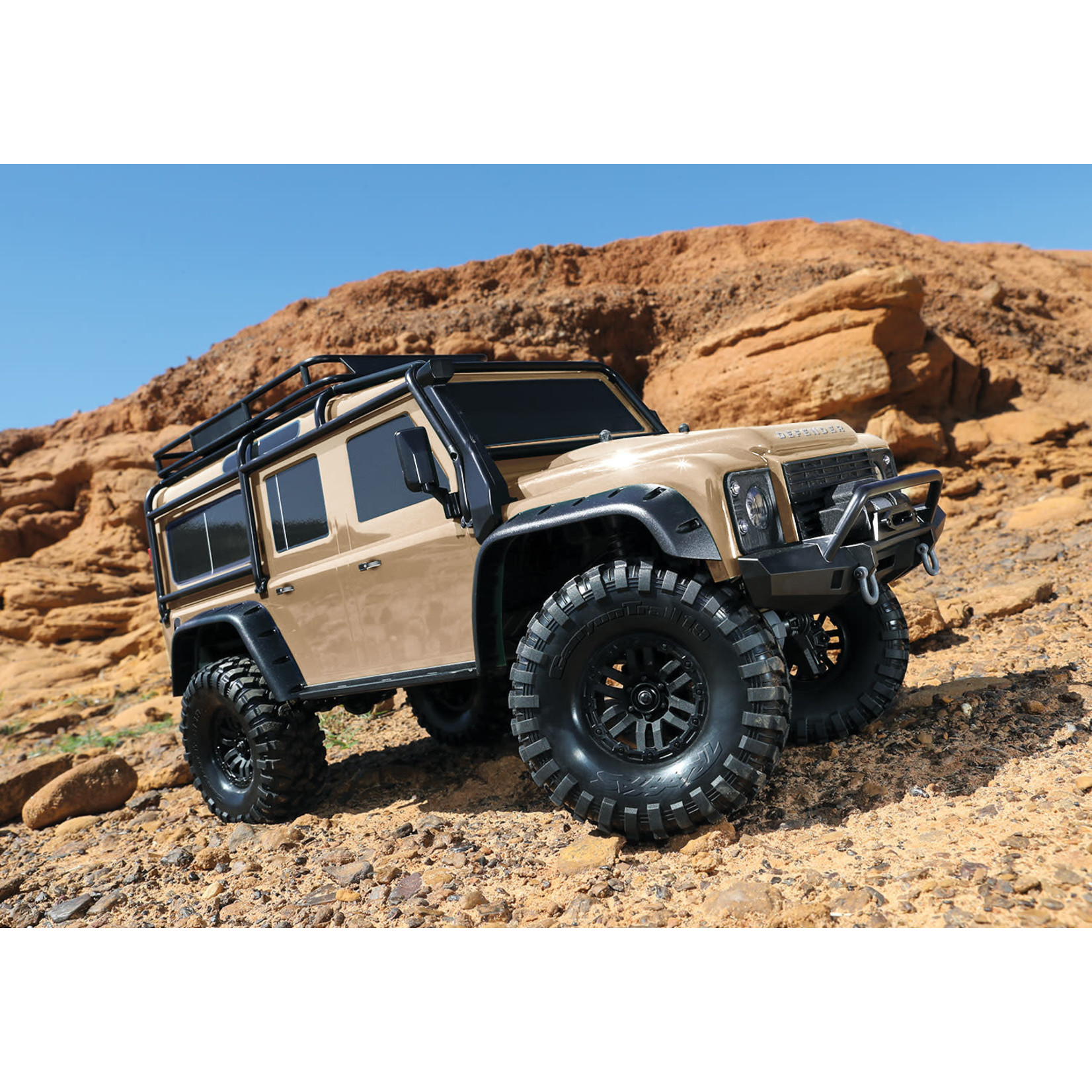 Traxxas Traxxas TRX-4 1/10 Scale Trail Rock Crawler w/Land Rover Defender Body (Sand) w/XL-5 ESC & TQi 2.4GHz Radio #82056-4-SAND