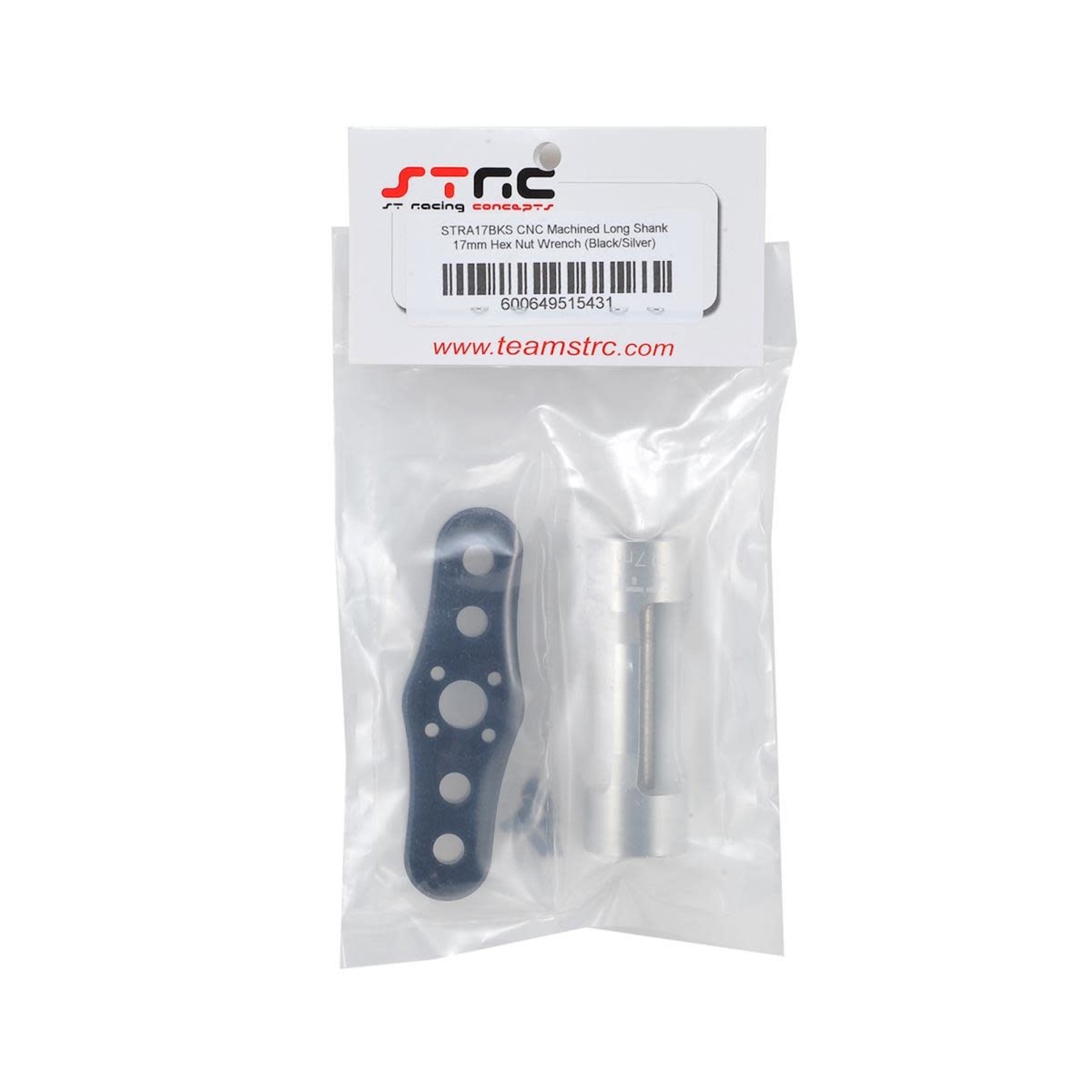 ST Racing Concepts ST Racing Concepts 17mm Light Weight T-Handle Wheel Wrench (Black/Silver) #STRA17BKS