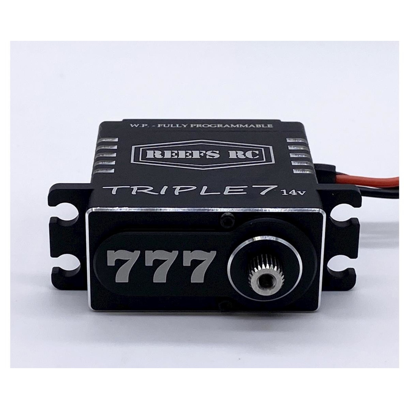 Reefs RC #REEFS777 Reefs RC Triple7 14V Programable High Torque Steel Gear Digital Brushless Servo (High Voltage)