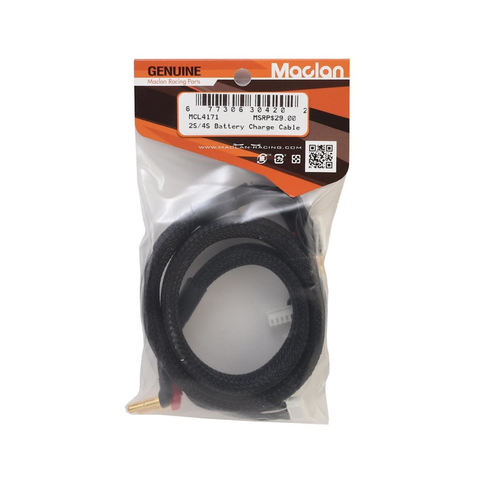 Maclan Maclan Max Current 2S/4S Charge Cable w/4mm & 5mm Bullet Connector #MCL4171