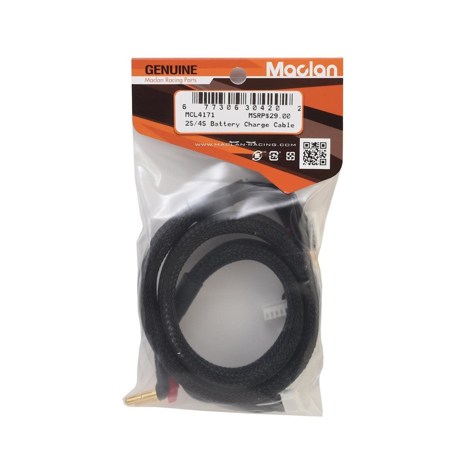 Maclan #MCL4171 Maclan Max Current 2S/4S Charge Cable w/4mm & 5mm Bullet Connector