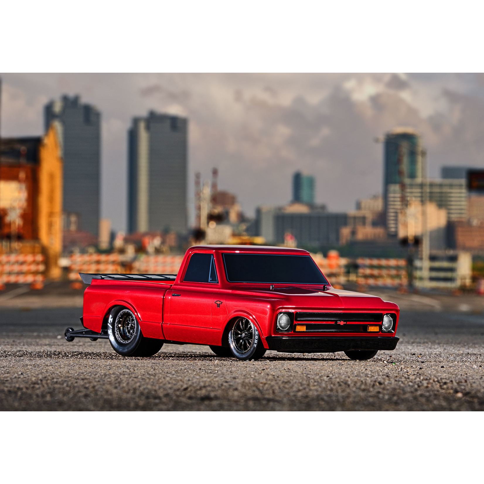 Traxxas Traxxas Drag Slash 1/10 2WD RTR No Prep Truck w/1967 Chevrolet C10 Body (Red) w/TQi 2.4GHz Radio & TSM #94076-4-RED