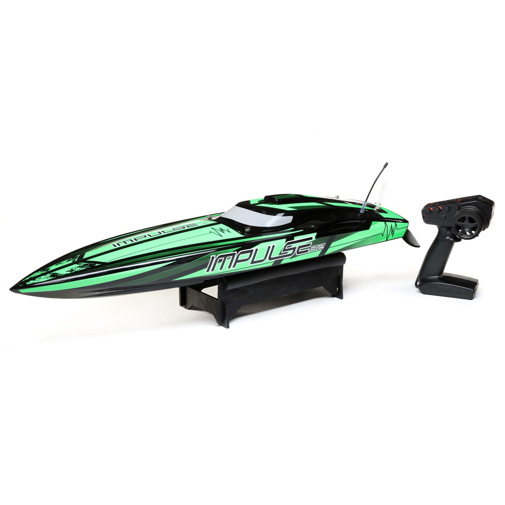 Pro Boat #PRB08037T1 Pro Boat Impulse 32" Deep-V RTR Brushless Boat (Black/Green) w/2.4GHz Radio & SMART