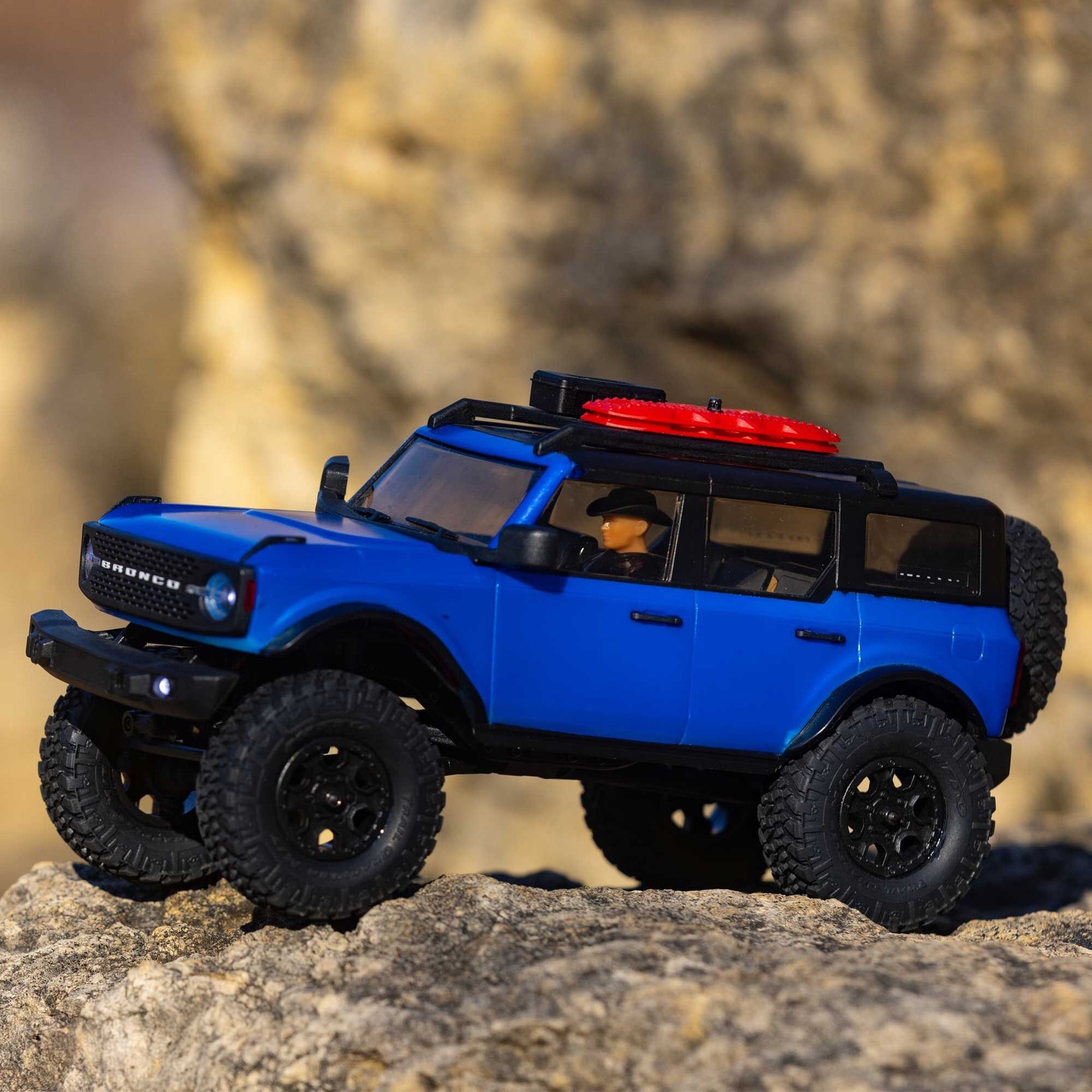 Axial #AXI00006T3  Axial SCX24 2021 Ford Bronco Hard Body 1/24 4WD RTR Scale Mini Crawler (Blue) w/2.4GHz Radio