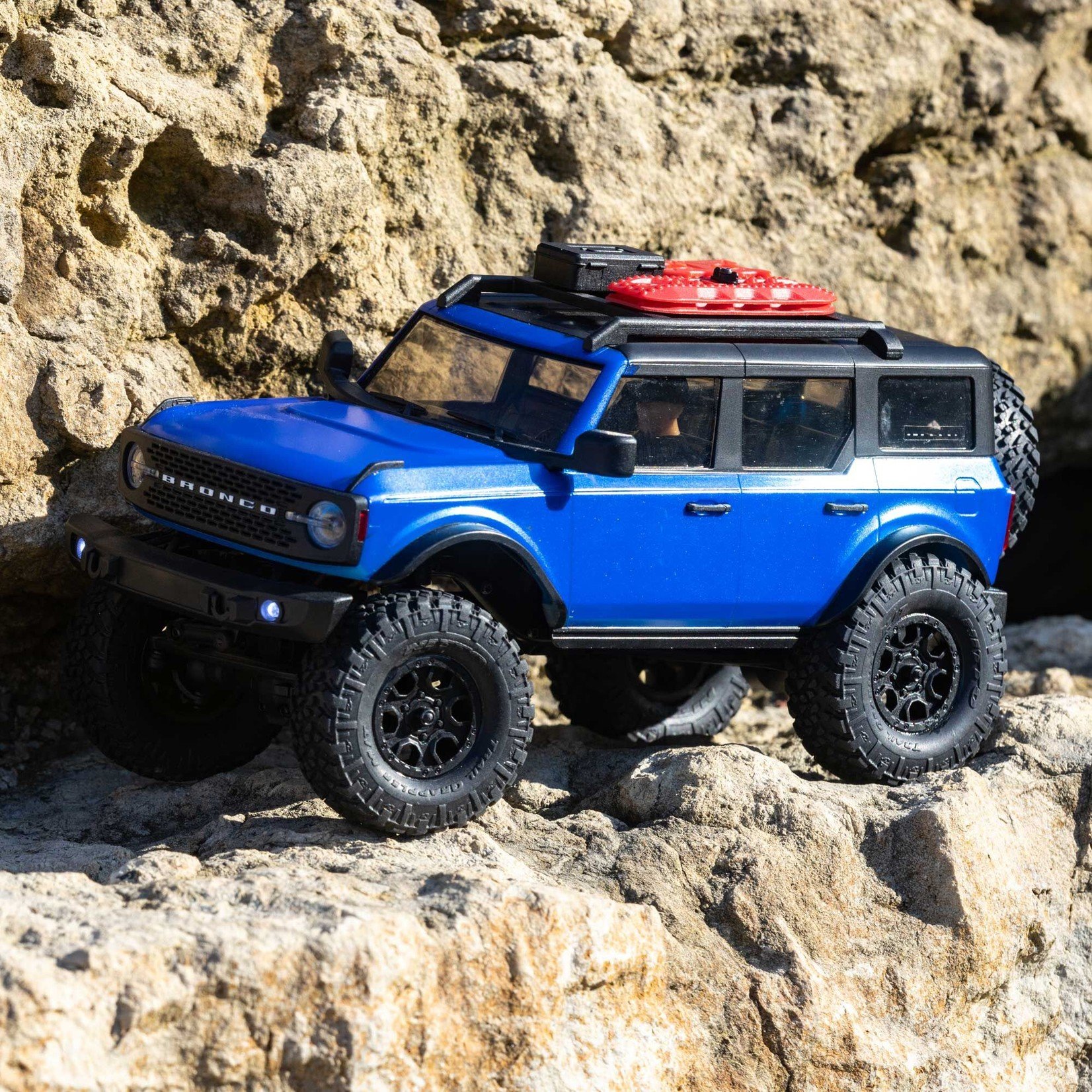 Axial Axial SCX24 2021 Ford Bronco Hard Body 1/24 4WD RTR Scale Mini Crawler (Blue) w/2.4GHz Radio #AXI00006T3