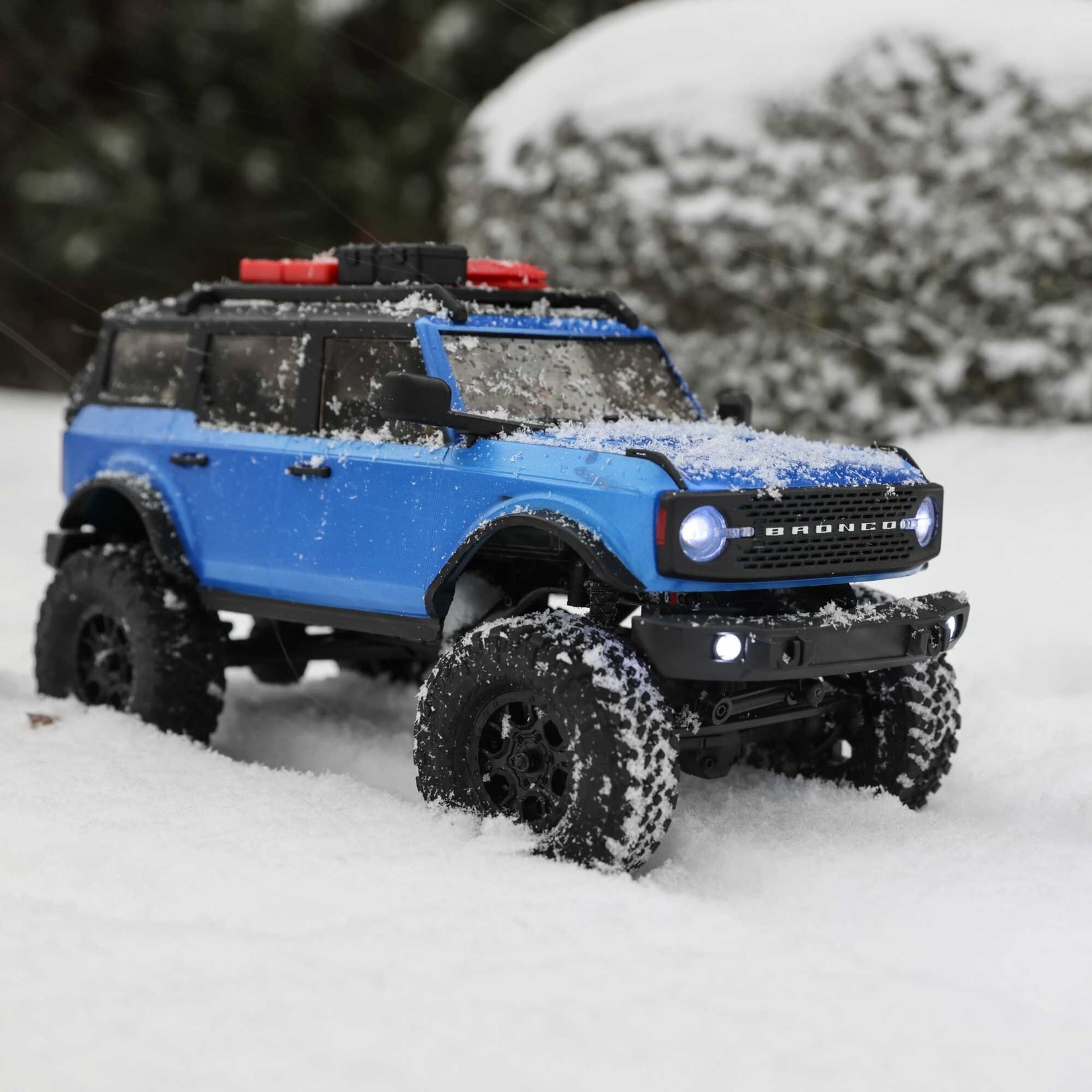Axial 1/24 SCX24 2021 Ford Bronco 4WD Truck Brushed RTR, Blue 