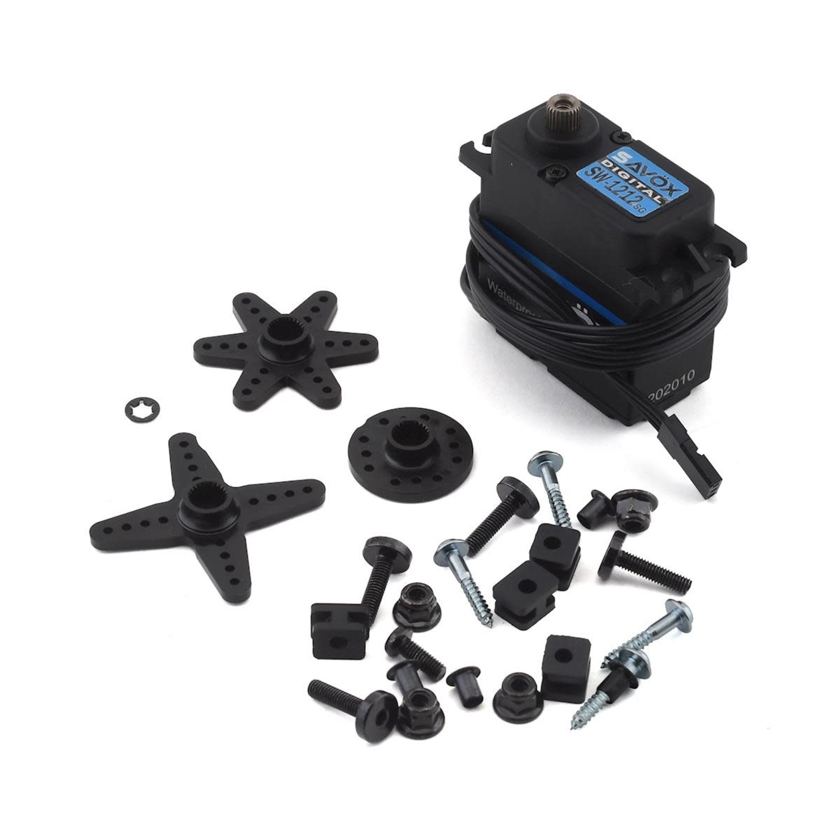 Savox #SW-1212SG  Savox Black Edition Waterproof Aluminum Case Steel Gear Digital Servo (High Voltage)