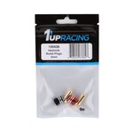 1UP Racing #190436 1UP Racing Heatsink Bullet Plug Grips w/5mm Bullets (Black/Red)