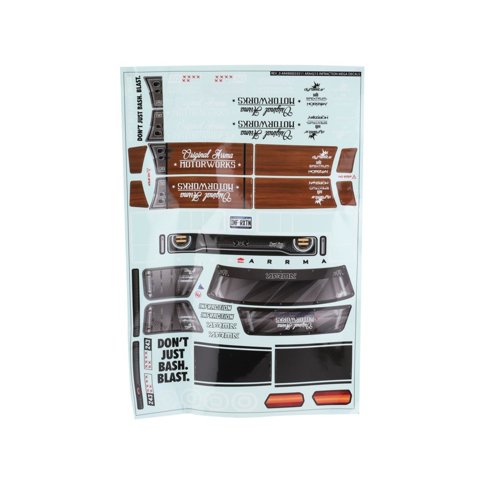 ARRMA #ARA414002 Arrma Infraction 4X4 Mega Body (Clear)