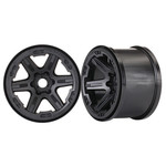 Traxxas #8671 Traxxas 17mm Splined Hex 3.8" Monster Truck Wheels (Black) (2)