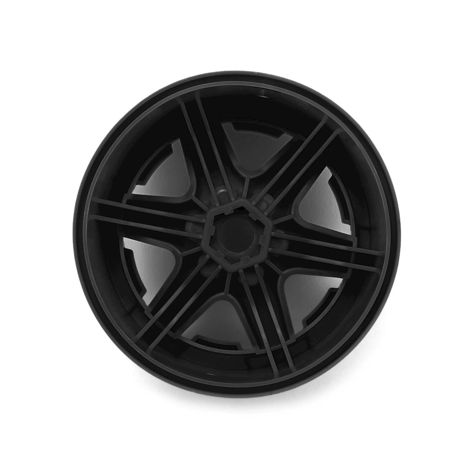 Traxxas 8671 3.8" Black Wheels For 1/10 Scale E-Revo VXL (Pair)
