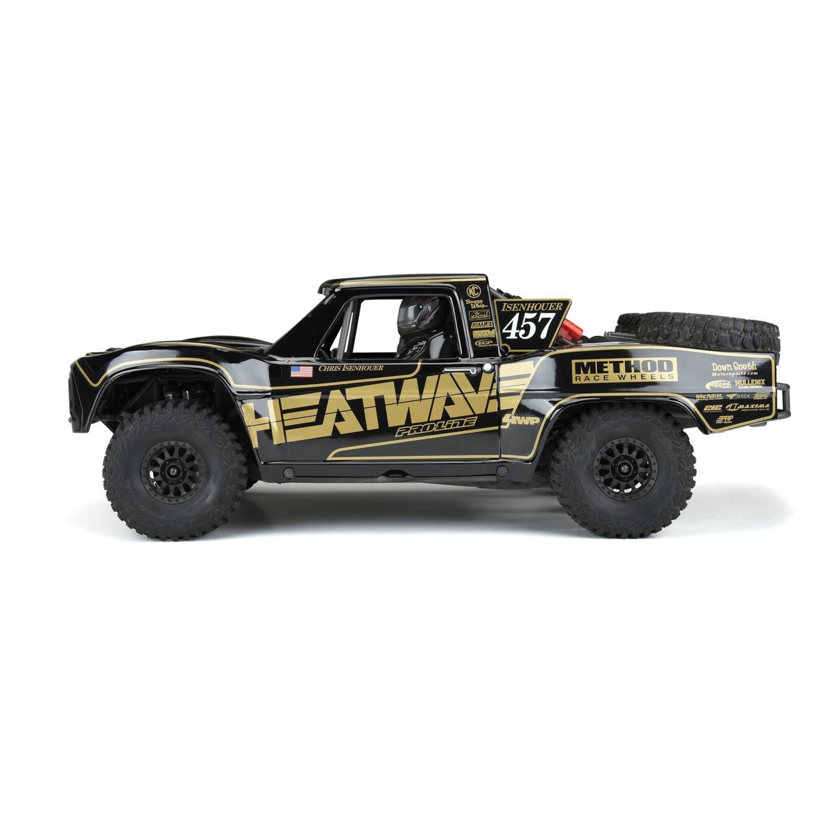 Pro-Line #3547-18  Pro-Line 1967 Ford F-100 Heatwave Edition Pre-Painted & Pre-Cut Body (Black) (Unlimited Desert Racer) #3547-18