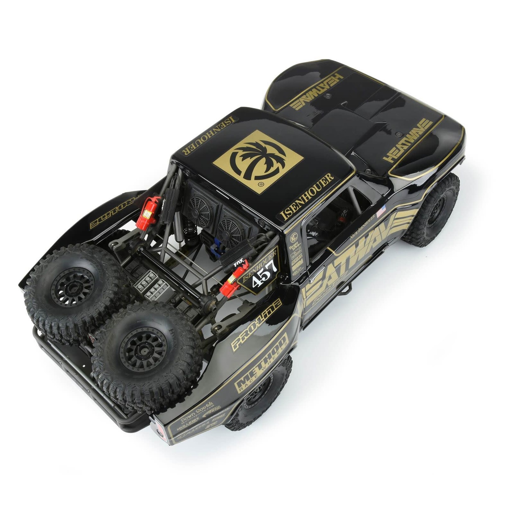 Pro-Line #3547-18  Pro-Line 1967 Ford F-100 Heatwave Edition Pre-Painted & Pre-Cut Body (Black) (Unlimited Desert Racer) #3547-18