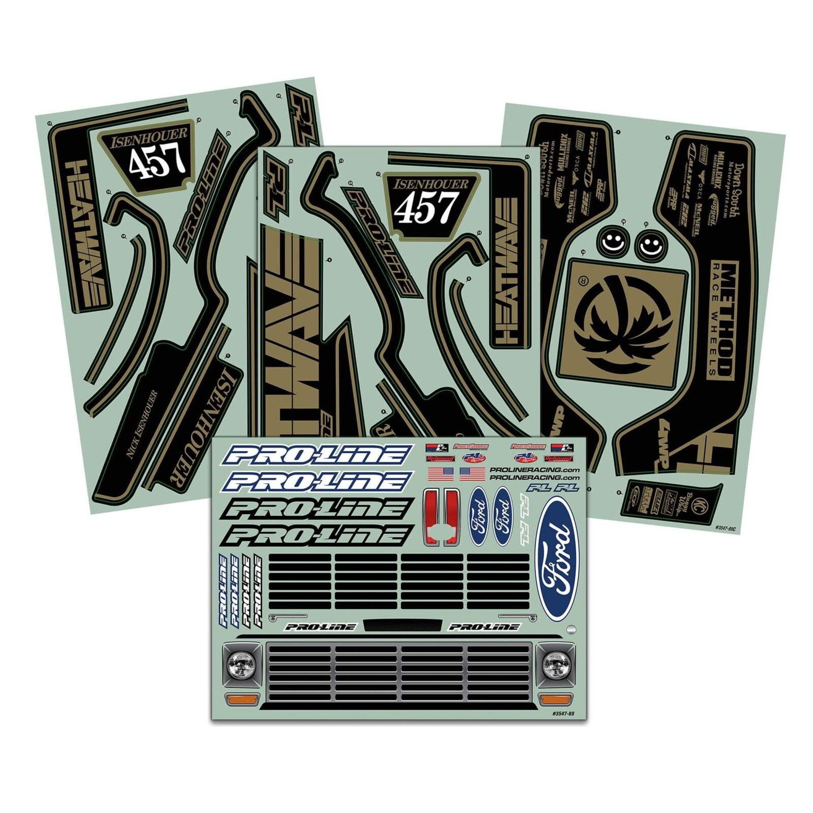 Pro-Line #3547-18  Pro-Line 1967 Ford F-100 Heatwave Edition Pre-Painted & Pre-Cut Body (Black) (Unlimited Desert Racer) #3547-18