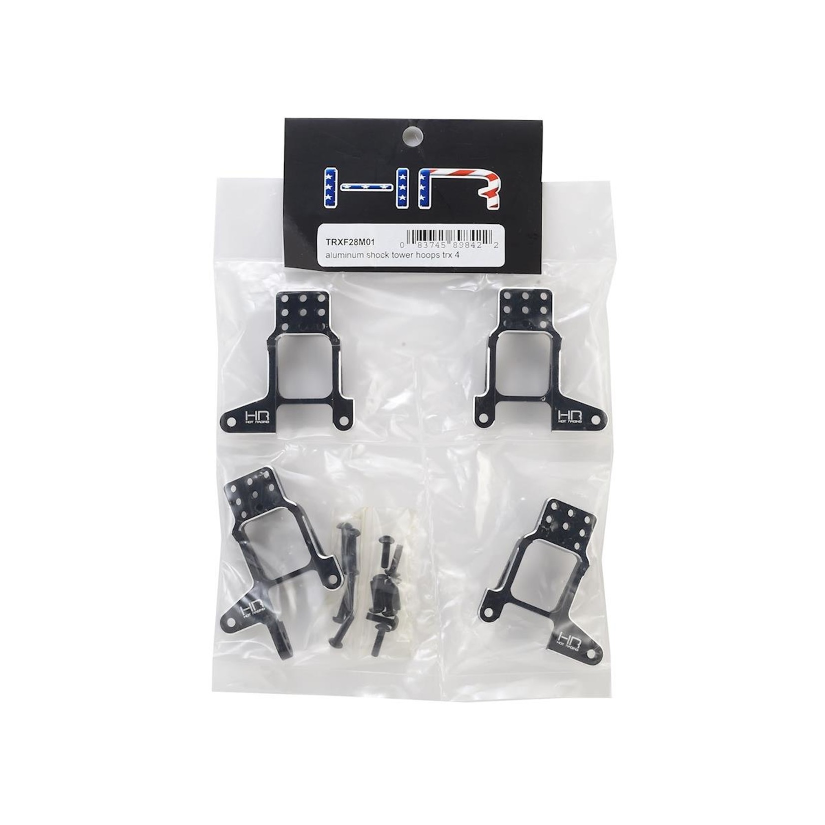 Hot Racing #TRXF28M01 Hot Racing Traxxas TRX-4 Aluminum Shock Tower Hoops (Black)