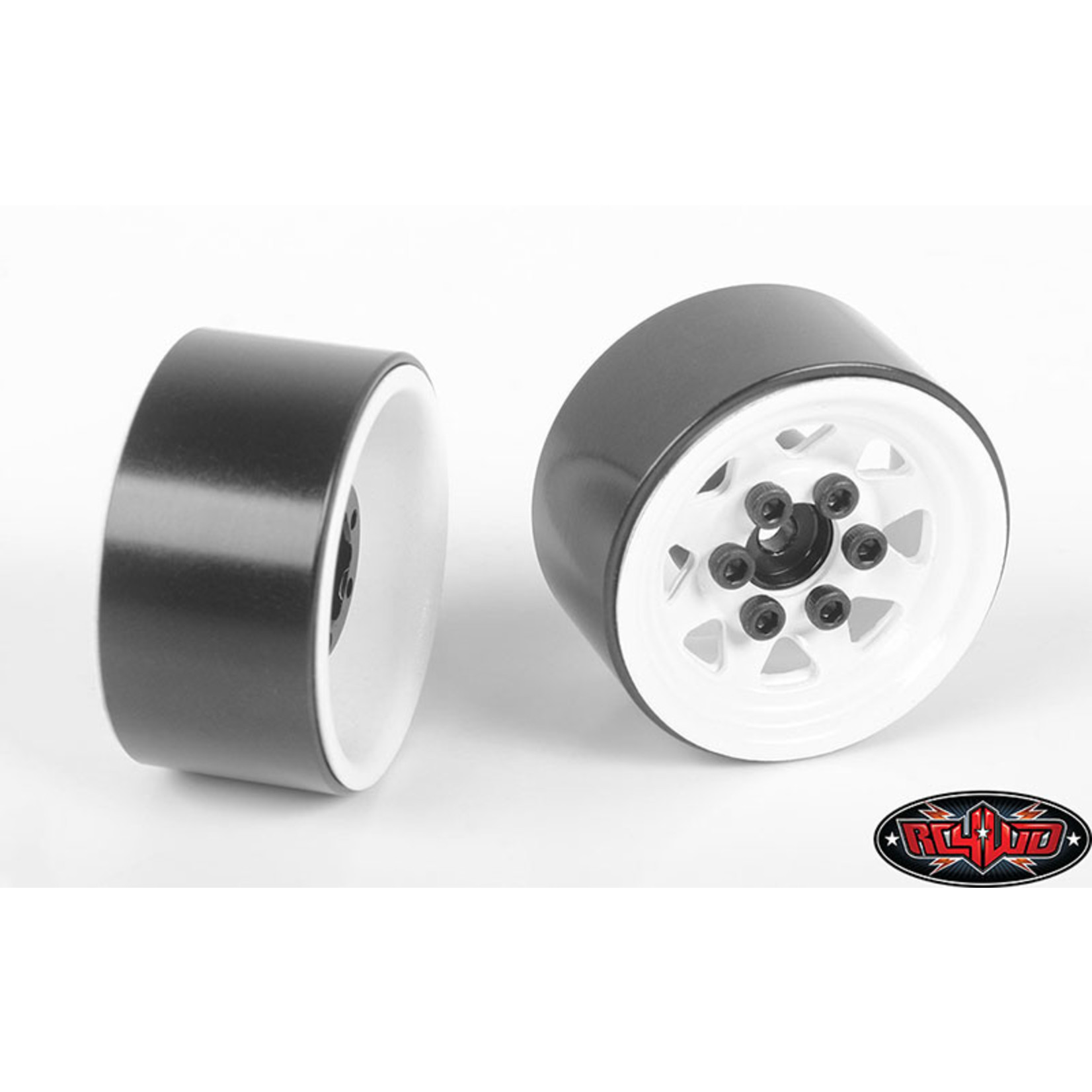 RC4WD #Z-W0111 RC4WD Stamped Steel 1.0" Stock Beadlock Wheels (White)