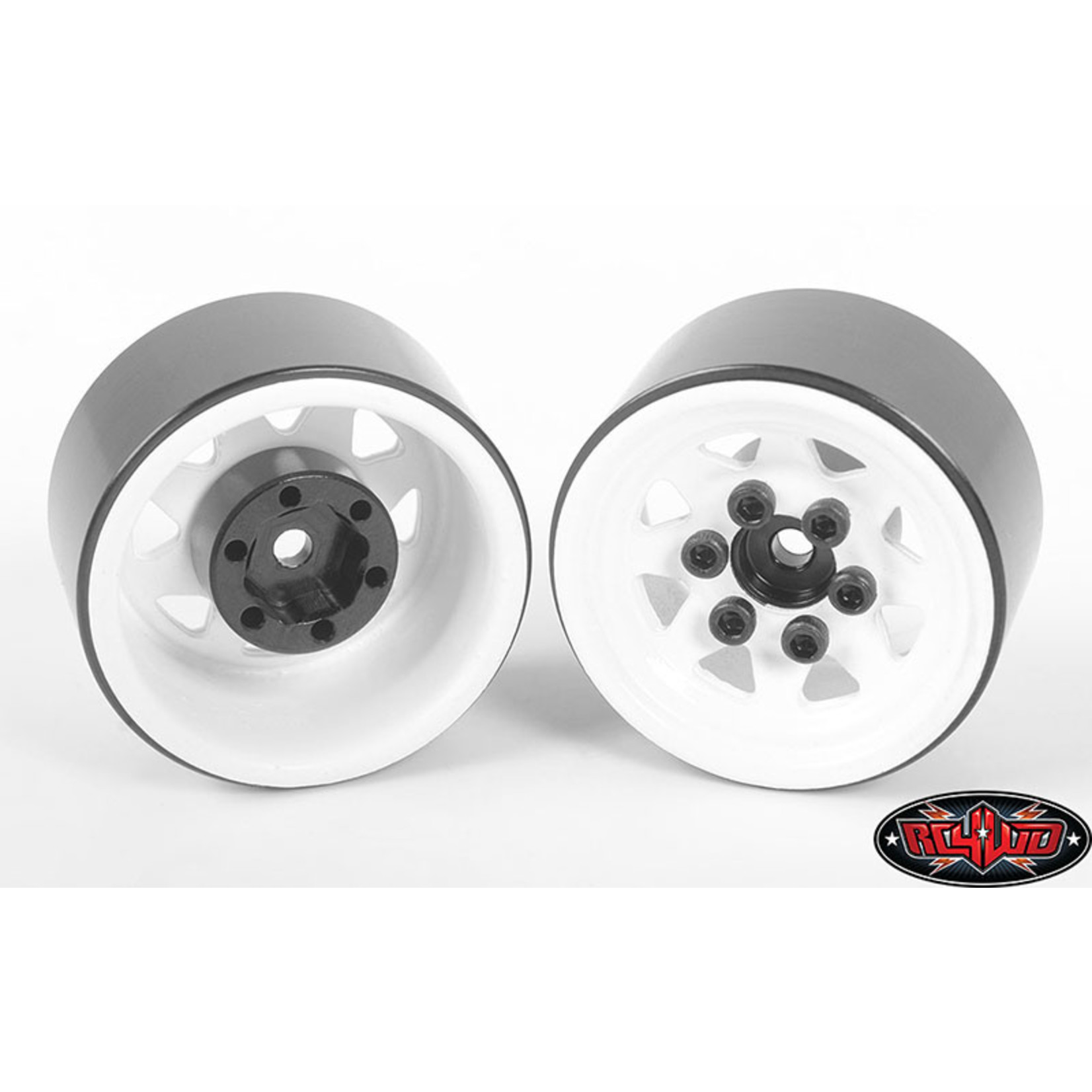 RC4WD #Z-W0111 RC4WD Stamped Steel 1.0" Stock Beadlock Wheels (White)