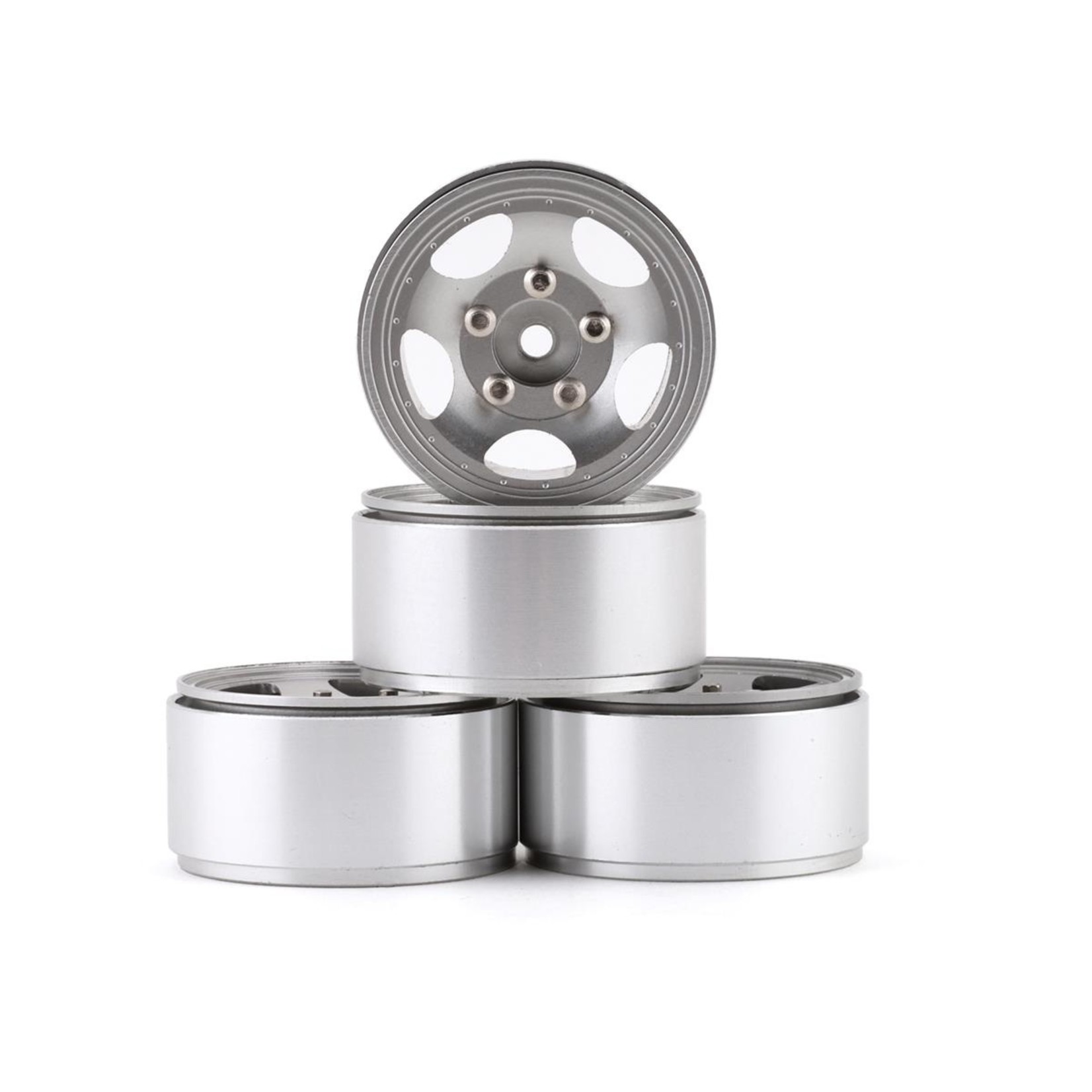 RC4WD #Z-W0277 RC4WD Breaker 1.0" Beadlock Wheels (Silver) (4)