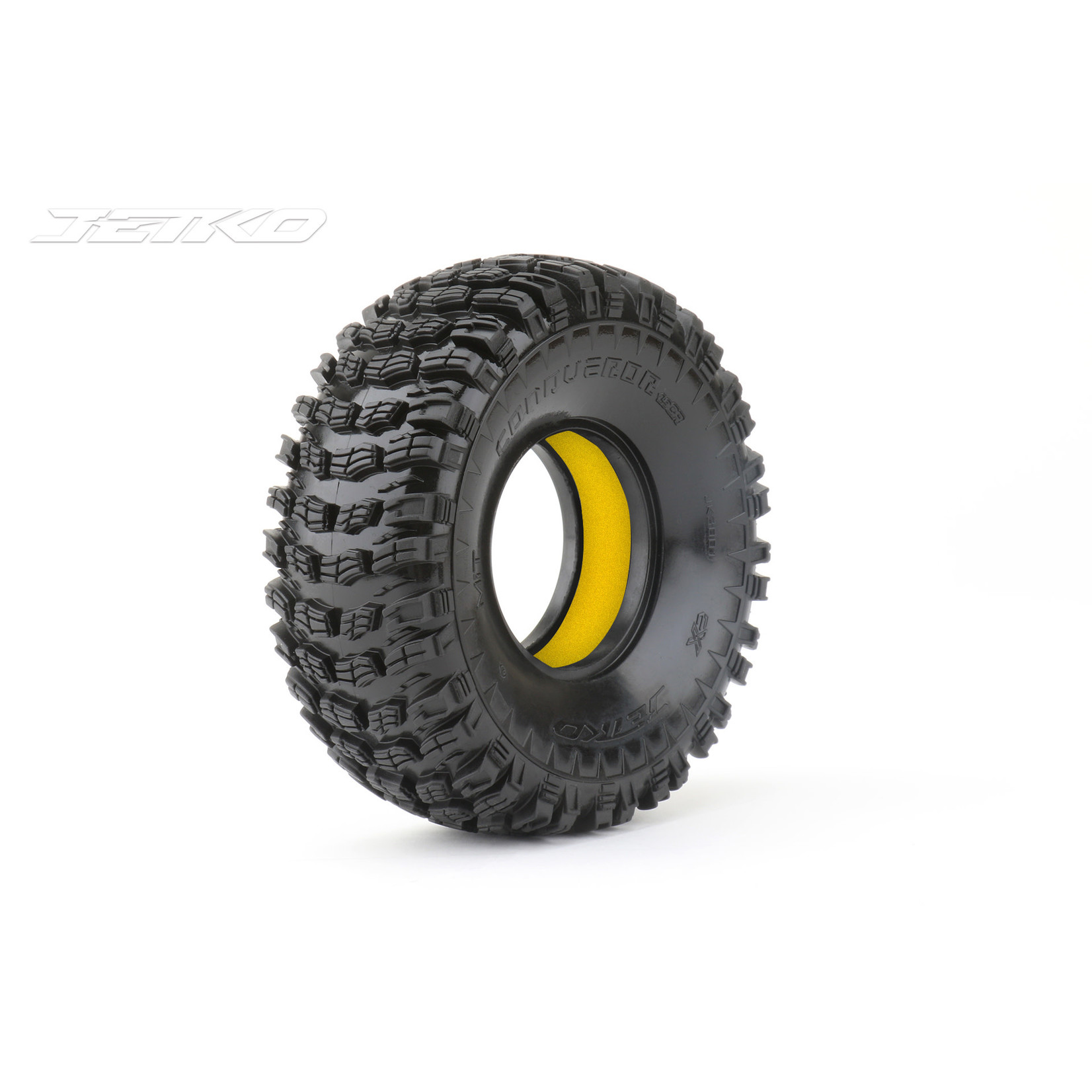 Jetko Tires Jetko Tires 1/10 1.9" Crawler Conqueror Tires, Ultra Soft, Yellow (2) #JKO3001US6212YL