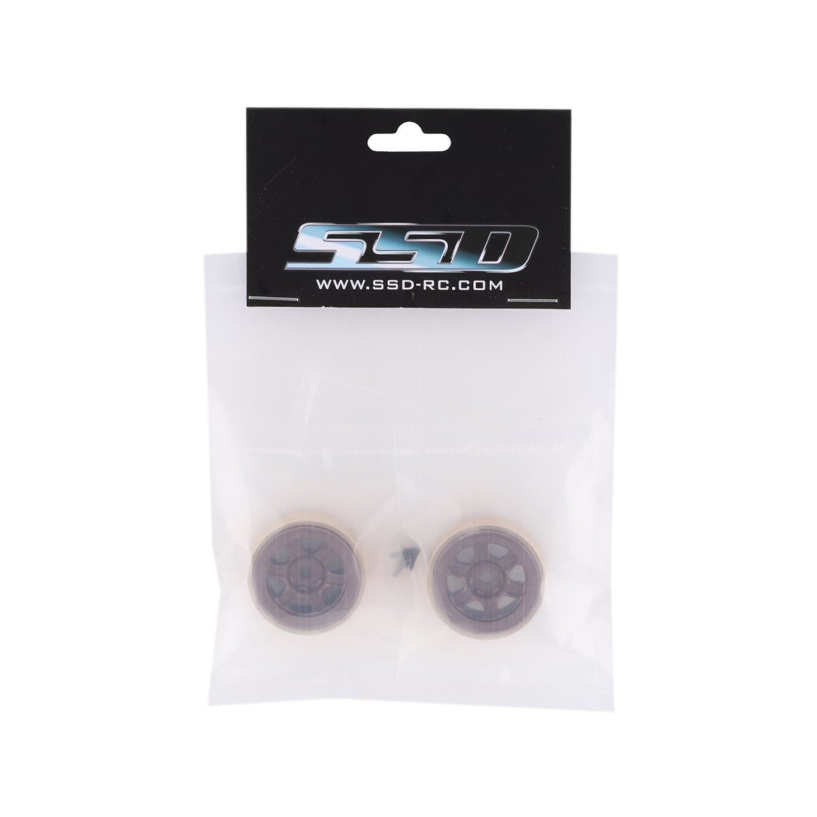 SSD RC #SSD00440 SSD RC SCX24 1.0” Aluminum/Brass Challenger Wheels (Bronze) (2)