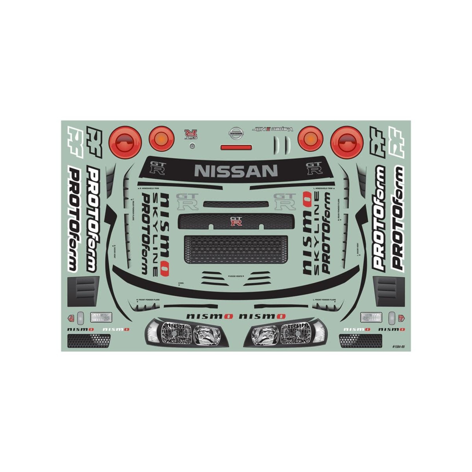 PROTOform #1584-00  Protoform 2002 Nissan Skyline GT-R R34 1/7 Touring Car Body (Clear) (Infraction 6S)