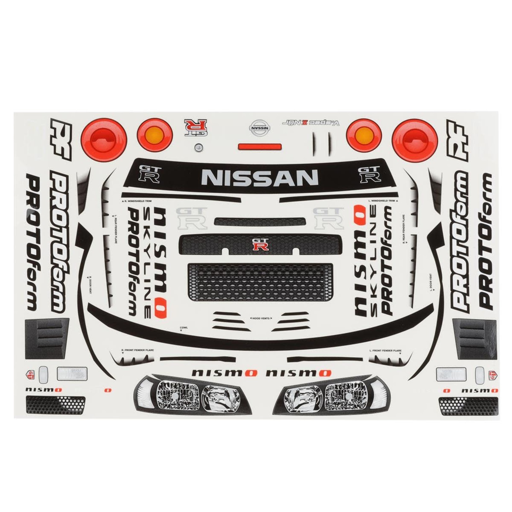 PROTOform Protoform 2002 Nissan Skyline GT-R R34 1/7 Touring Car Body (Clear) (Infraction 6S) #1584-00