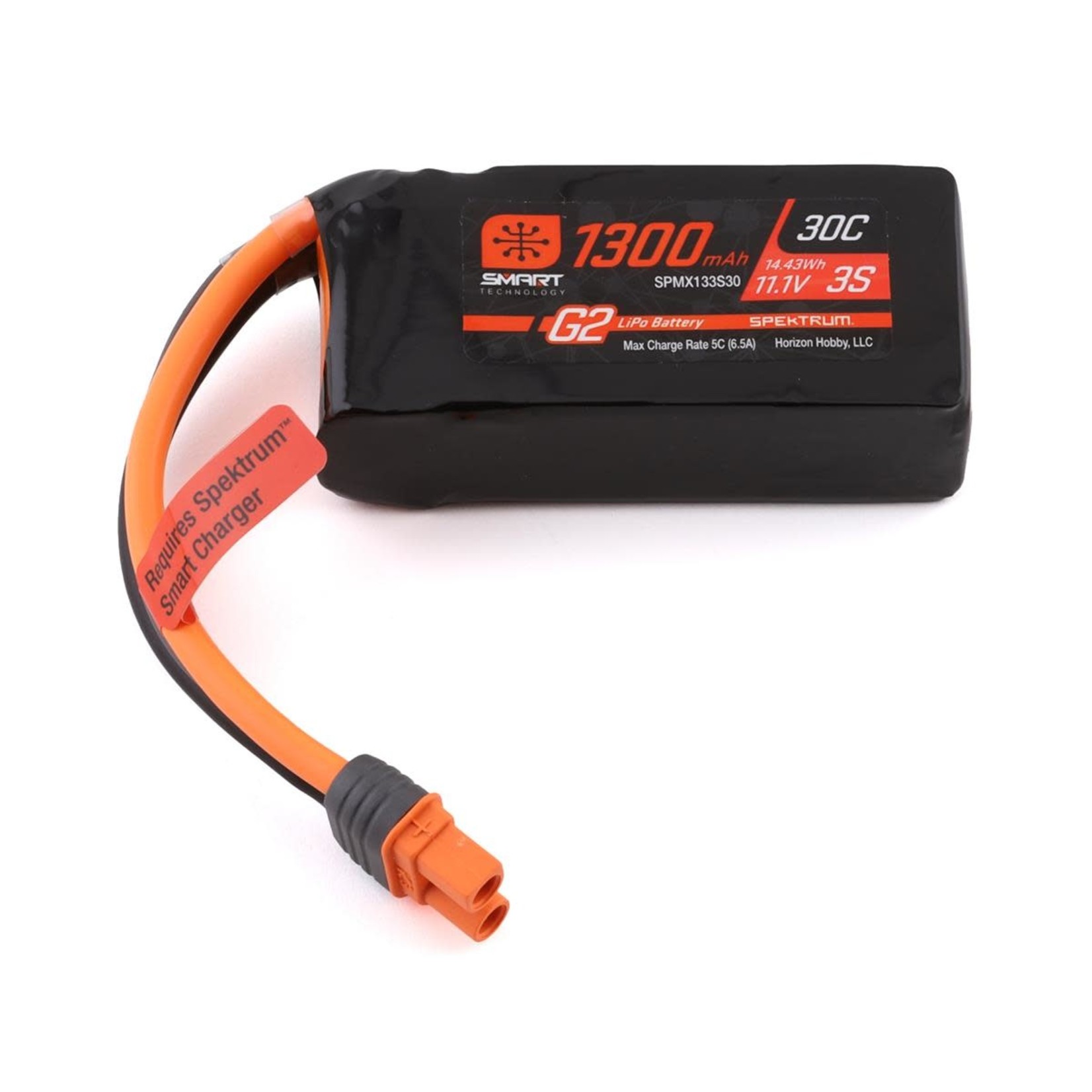 Spektrum Spektrum RC 3S Smart G2 LiPo 30C Battery Pack w/IC3 Connector (11.1V/1300mAh) #SPMX133S30