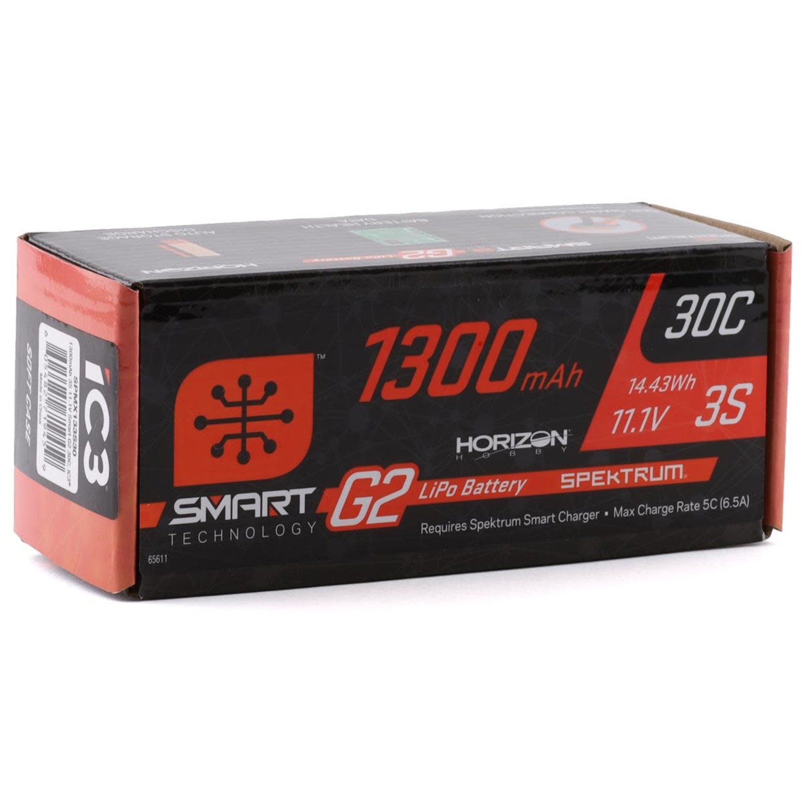 Spektrum Spektrum RC 3S Smart G2 LiPo 30C Battery Pack w/IC3 Connector (11.1V/1300mAh) #SPMX133S30
