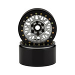 SSD RC #SSD00534 SSD RC Mesh 1.9" Beadlock Crawler Wheels (Silver) (2)
