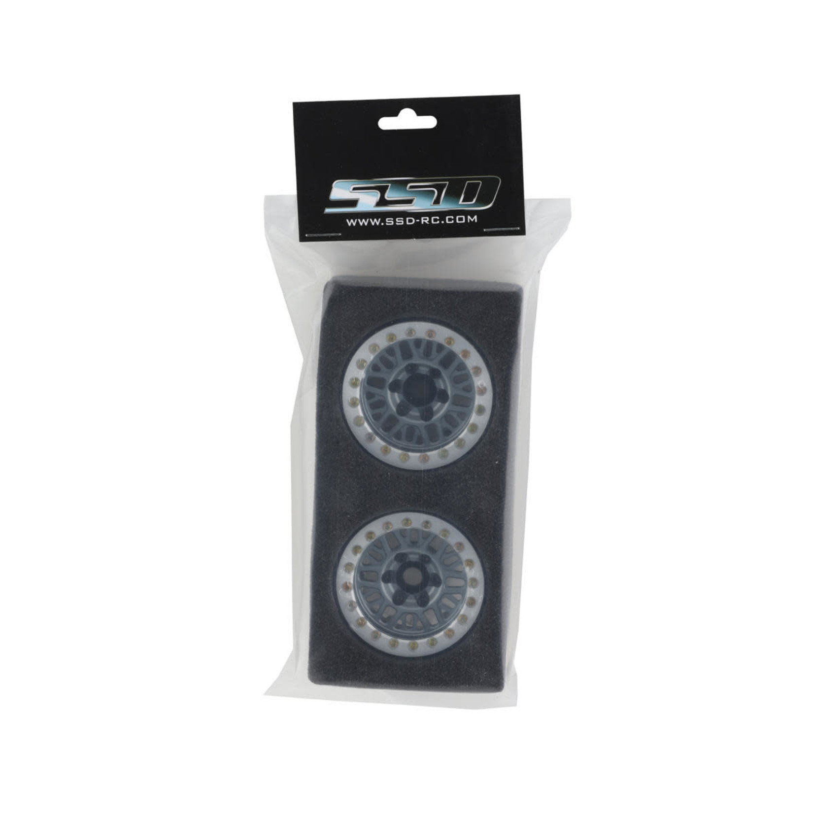 SSD RC #SSD00544 SSD RC Mesh 1.9" Beadlock Crawler Wheels (Grey) (2)