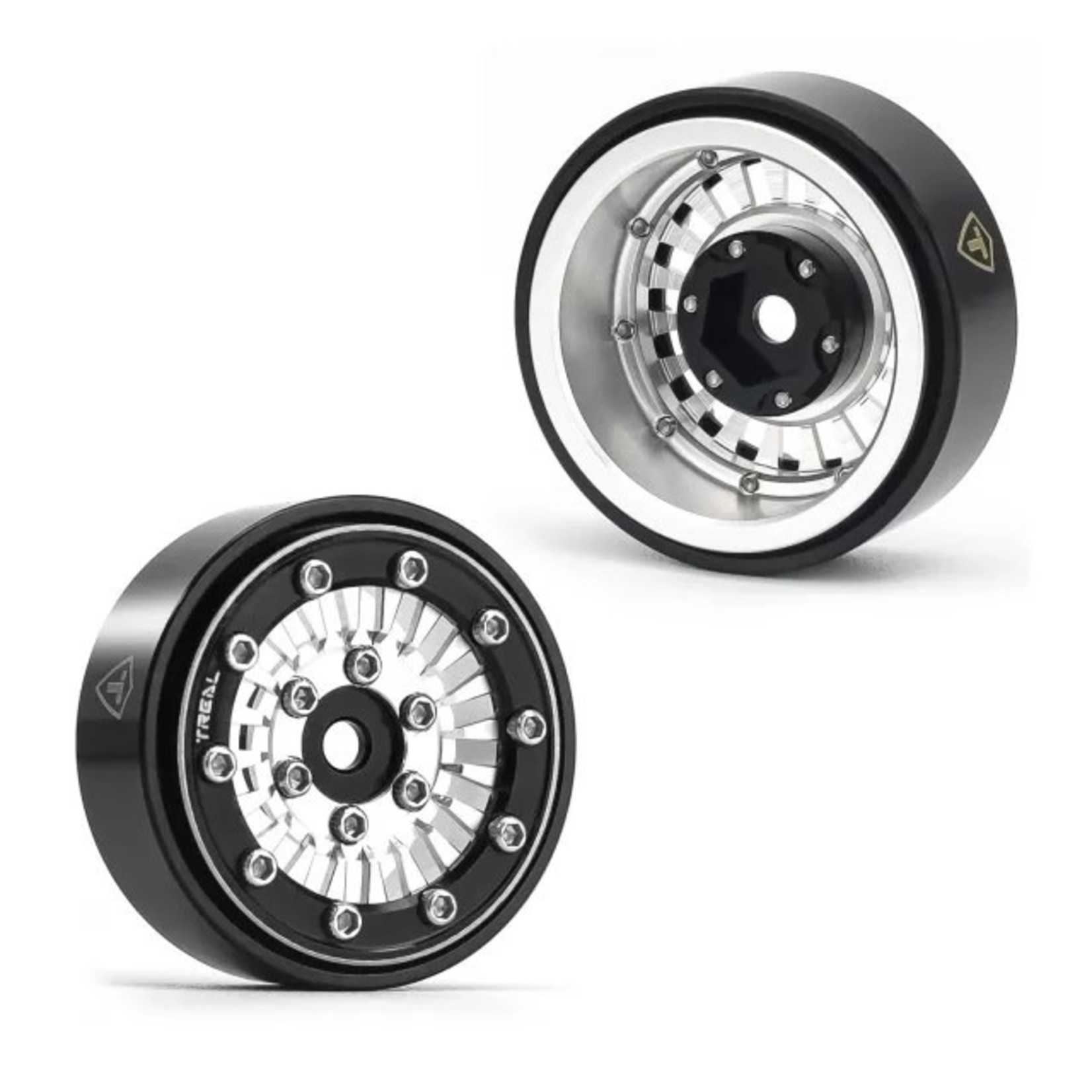 Treal TREAL Type-C 1.0" Beadlock Wheels for Axial SCX24 (Silver) #X0039CQV8R