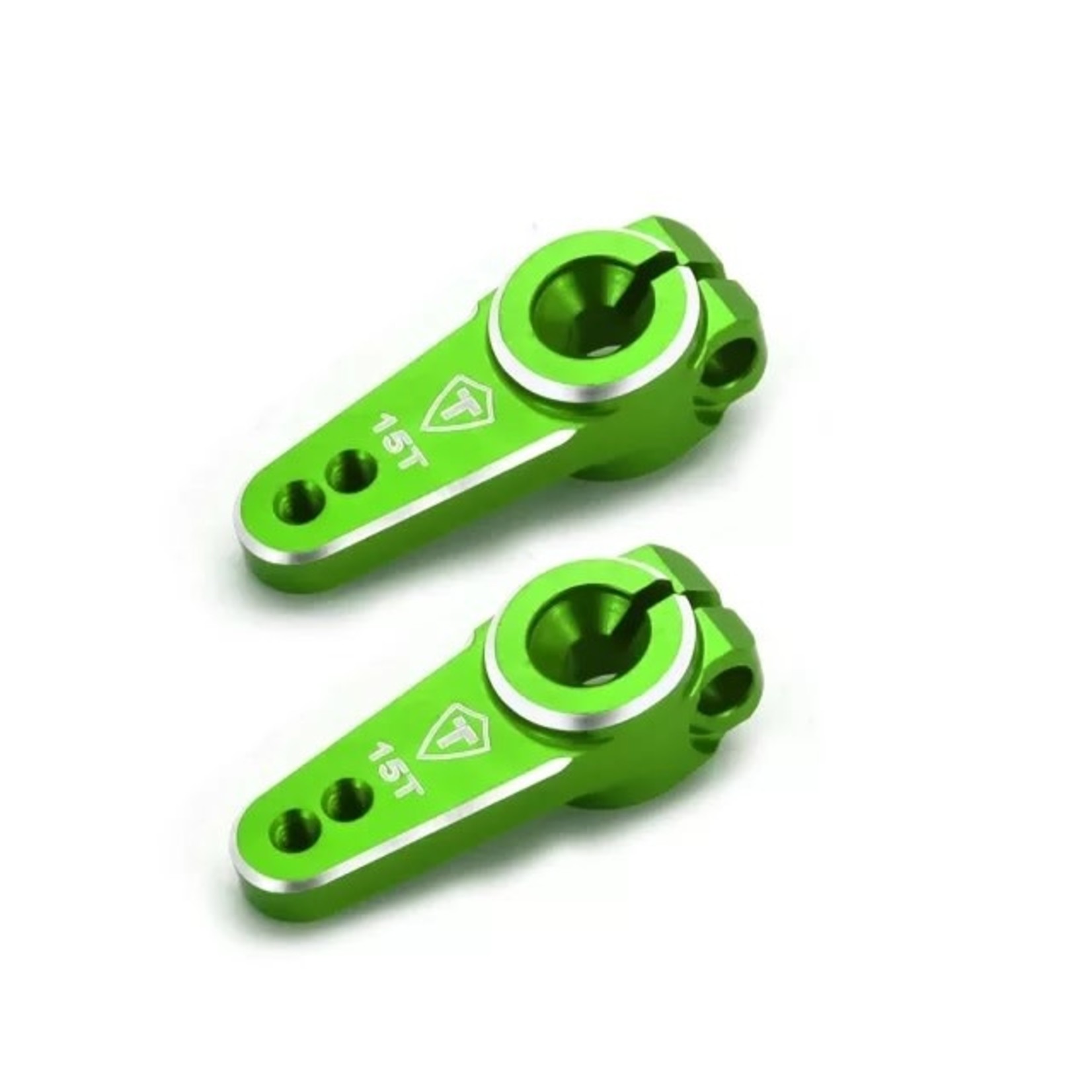 Treal #X003EAO42T TREAL Aluminum 15T Servo Horn Compatible w/EMAX Servo for Axial SCX24 (Green)