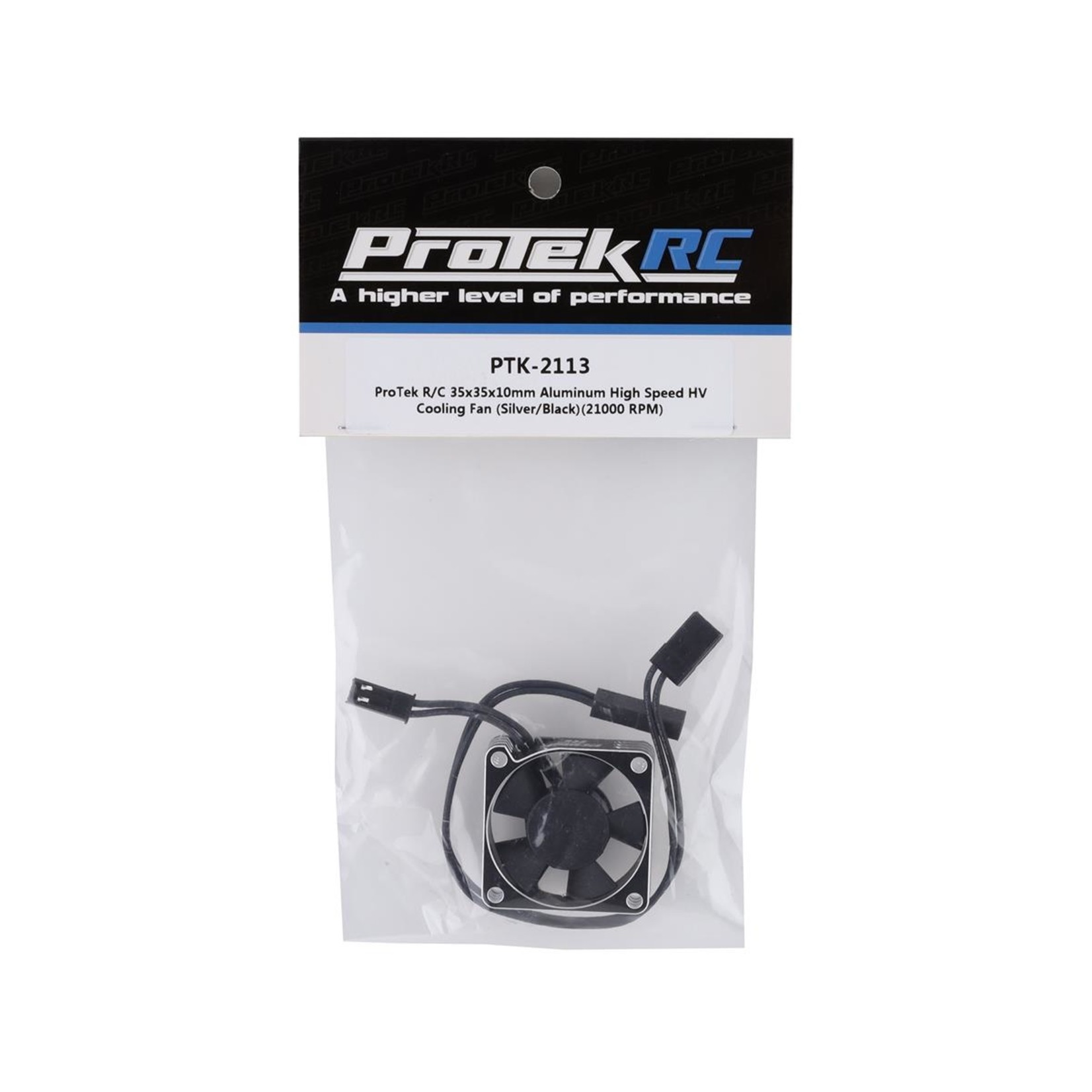 ProTek RC #PTK-2113 ProTek RC 35x35x10mm Aluminum High Speed HV Cooling Fan (Silver/Black)