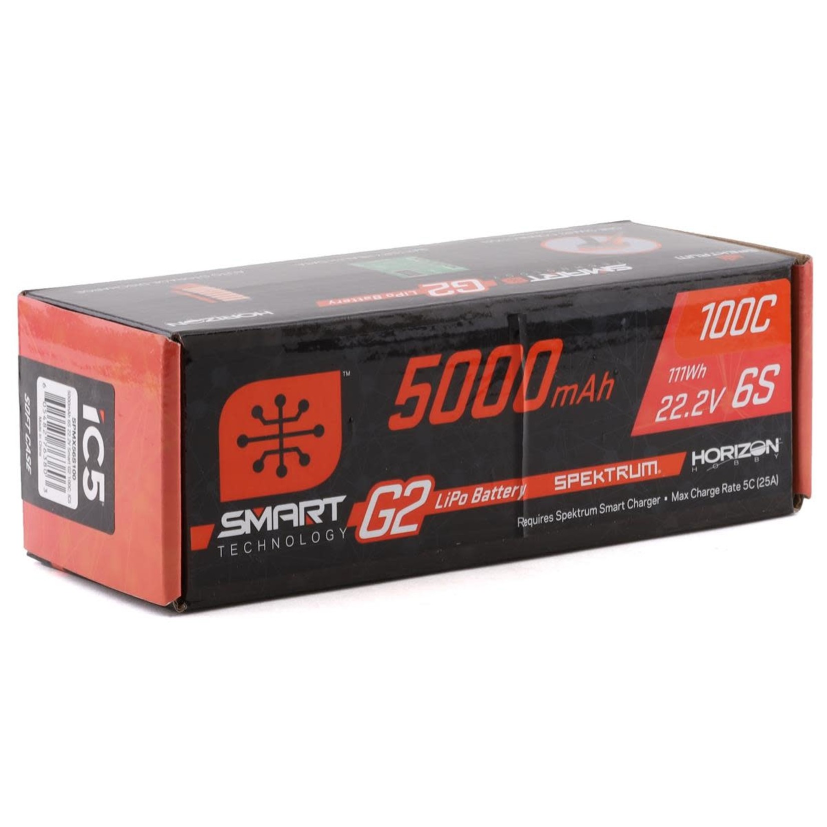 Spektrum Spektrum RC 6S Smart G2 LiPo 100C Battery Pack (22.2V/5000mAh) w/IC5 Connector #SPMX56S100