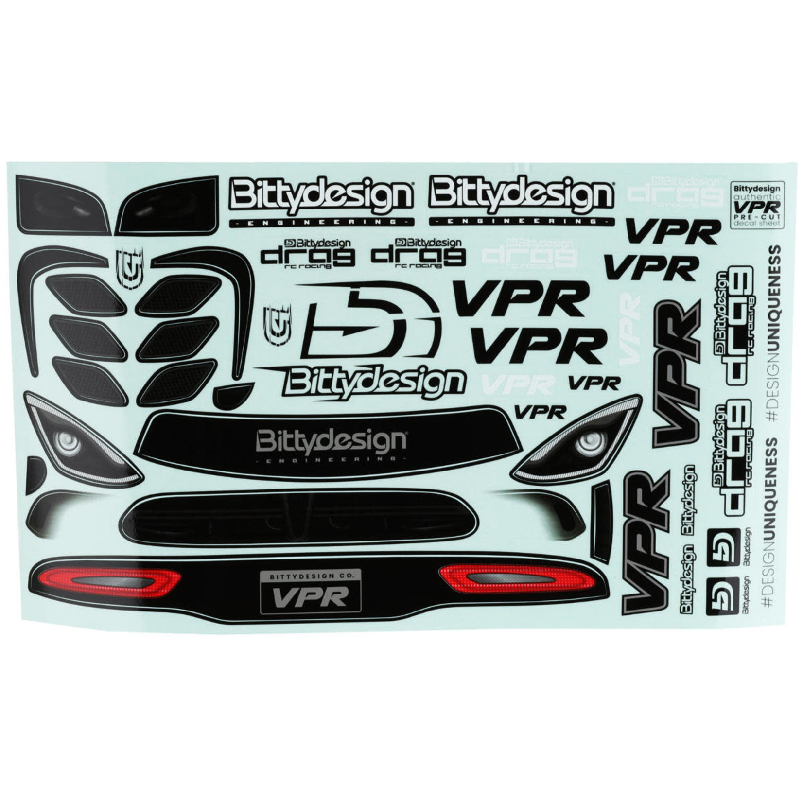 Bittydesign Bittydesign VPR 1/10 Pro No Prep Street Eliminator Drag Racing Body (Clear) #BDDG-VPR