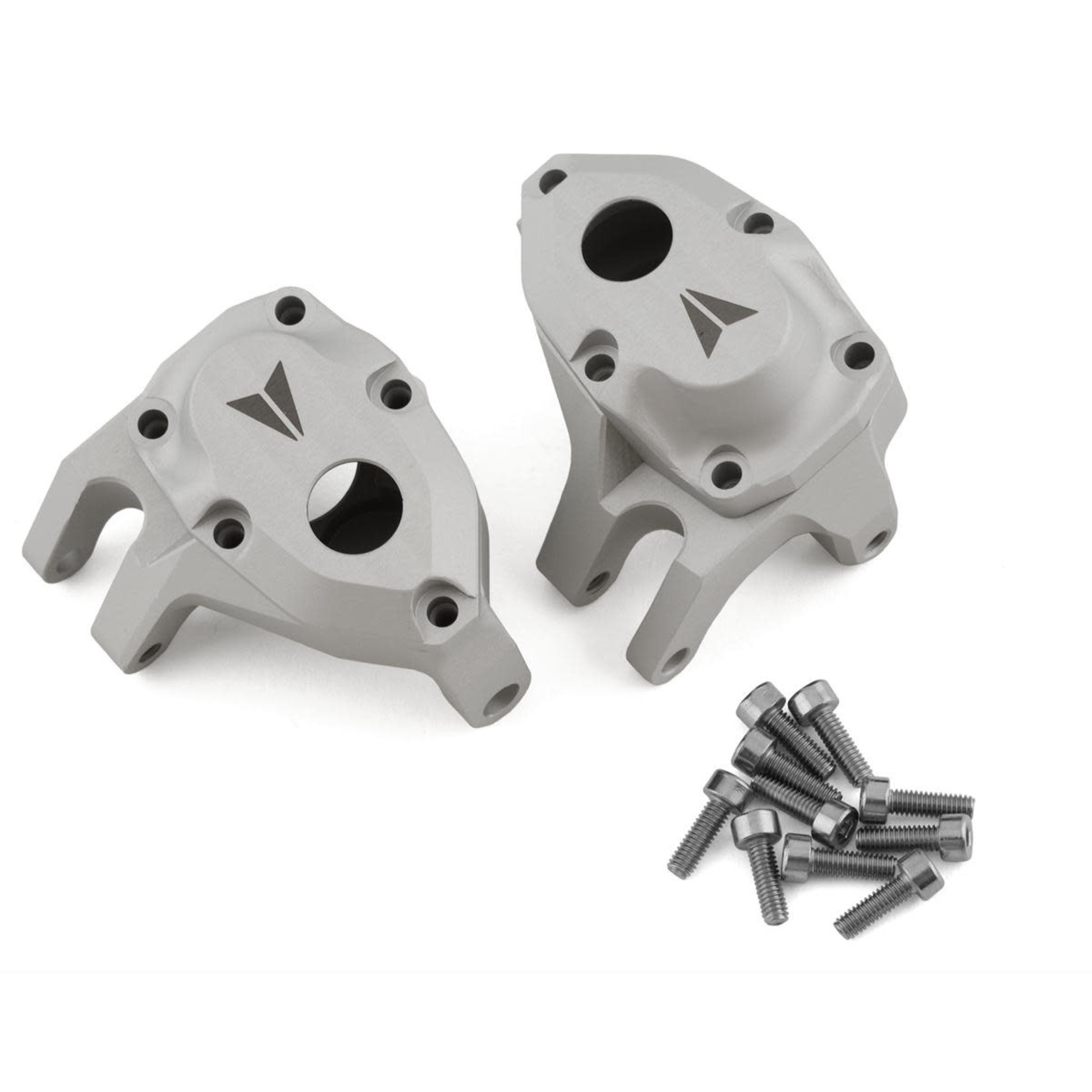 Vanquish Products #VPS08641 Vanquish Products F10 Portal Aluminum Front Knuckle Set (Silver) (2)