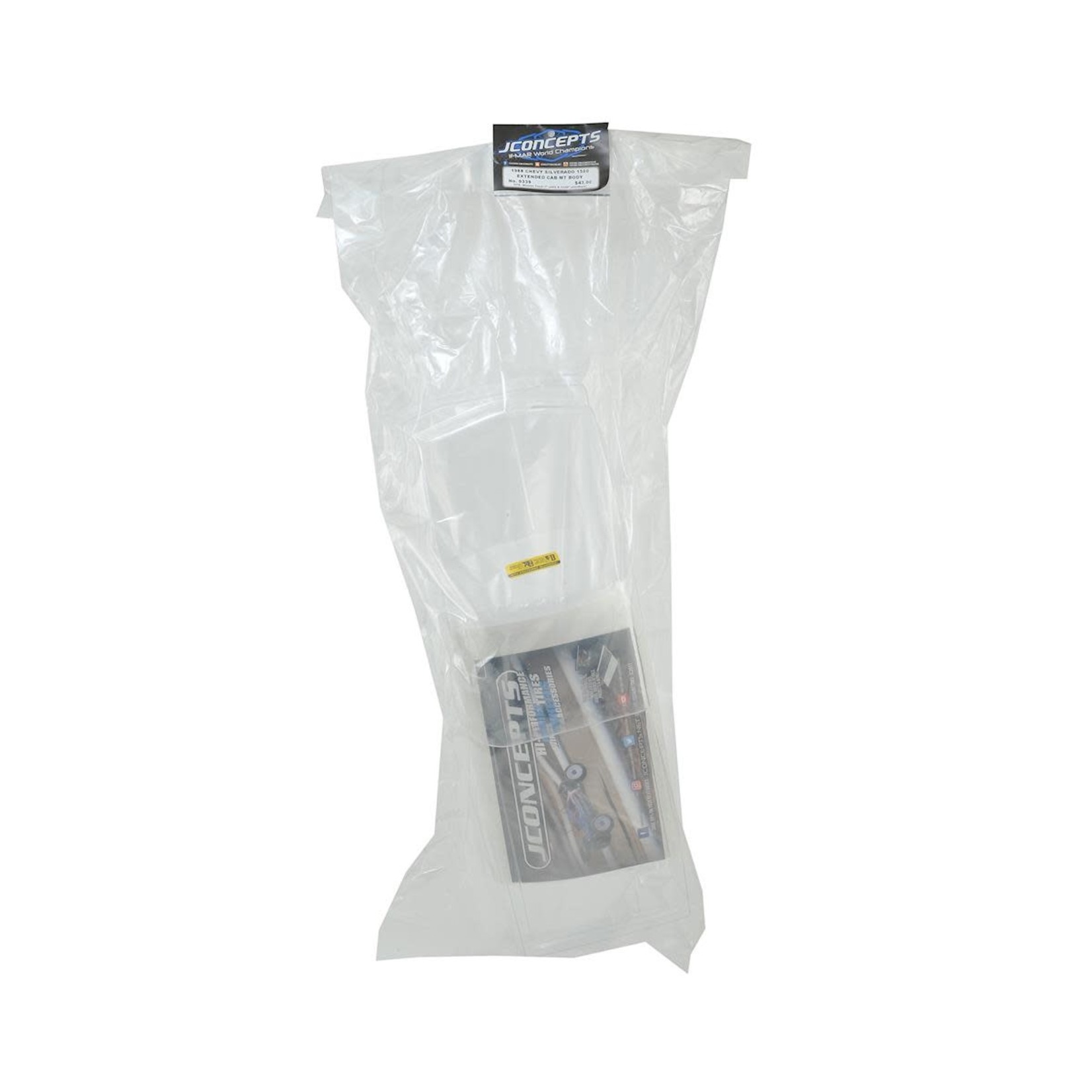 JConcepts #0339 JConcepts 1988 Chevy Silverado Extended Cab Monster Truck Body (Clear)