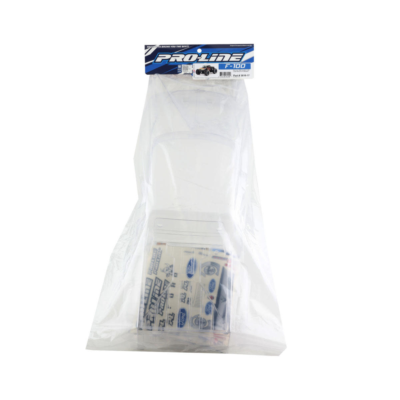 Pro-Line #3610-17 Pro-Line 1956 Ford F-100 Pre-Cut Monster Truck Body (Clear) (X-Maxx)