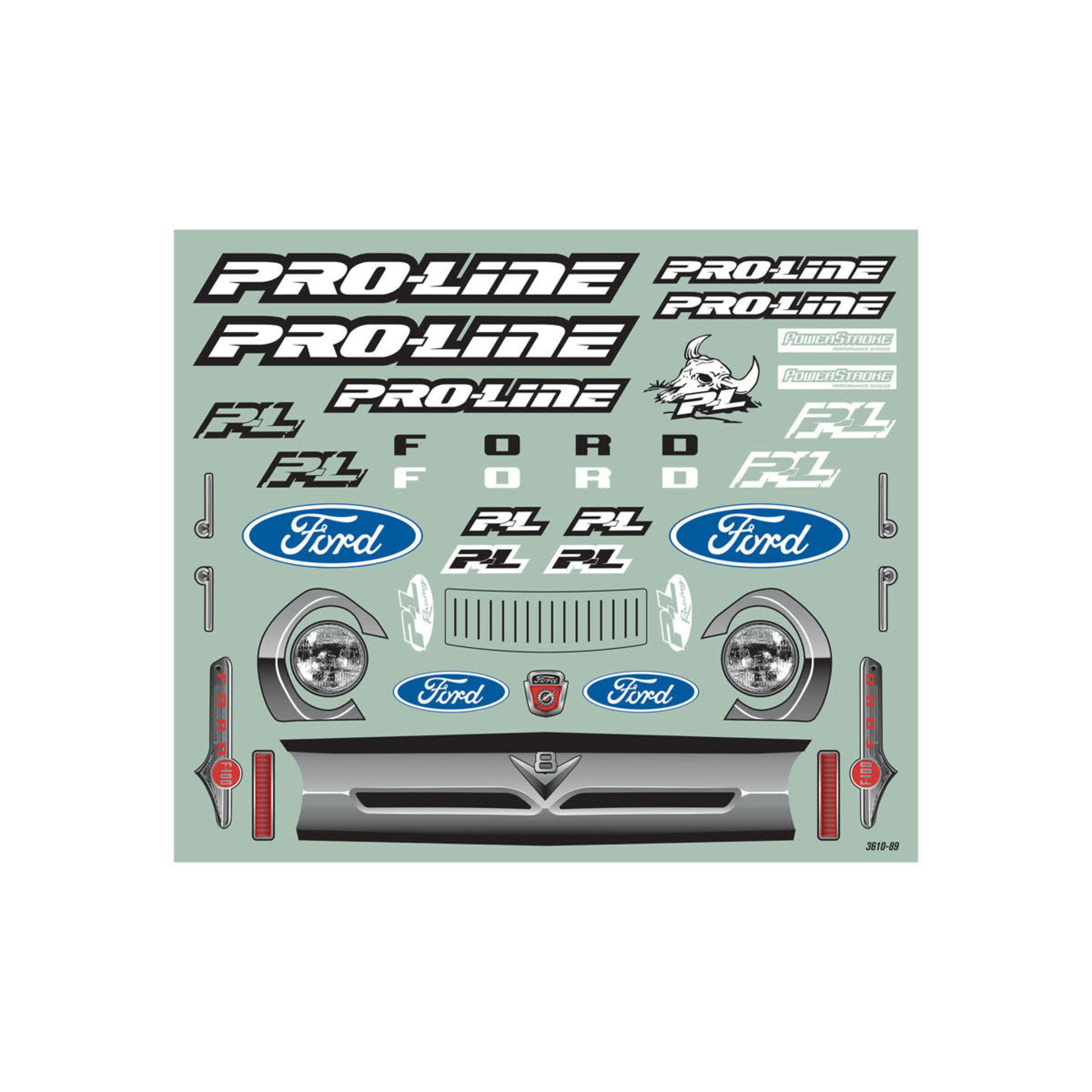 Pro-Line #3610-17 Pro-Line 1956 Ford F-100 Pre-Cut Monster Truck Body (Clear) (X-Maxx)