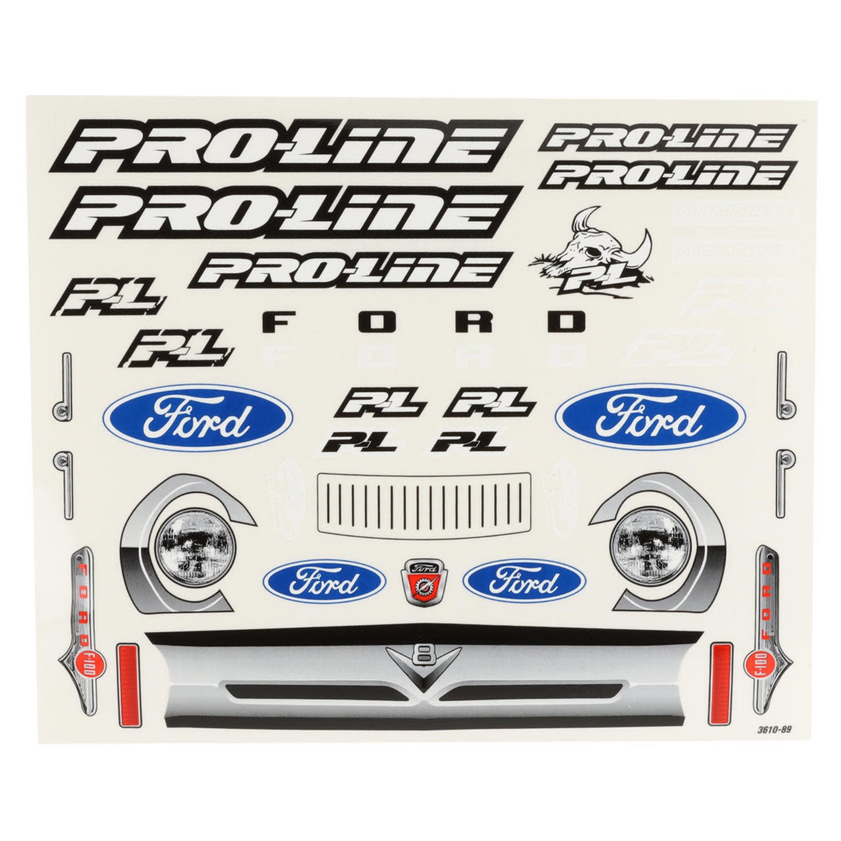 Pro-Line #3610-17 Pro-Line 1956 Ford F-100 Pre-Cut Monster Truck Body (Clear) (X-Maxx)