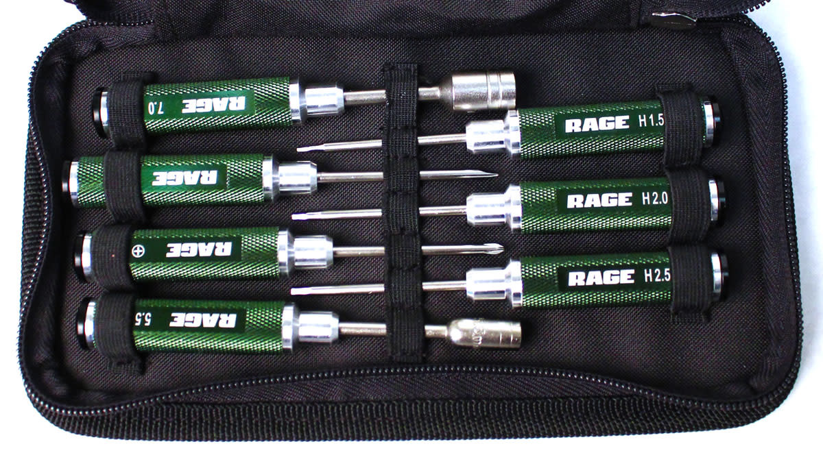 Integy RC Werkzeugtasche – 7-teiliges Set Für Modellbau & RC-Fahrzeuge (robust & Praktisch)