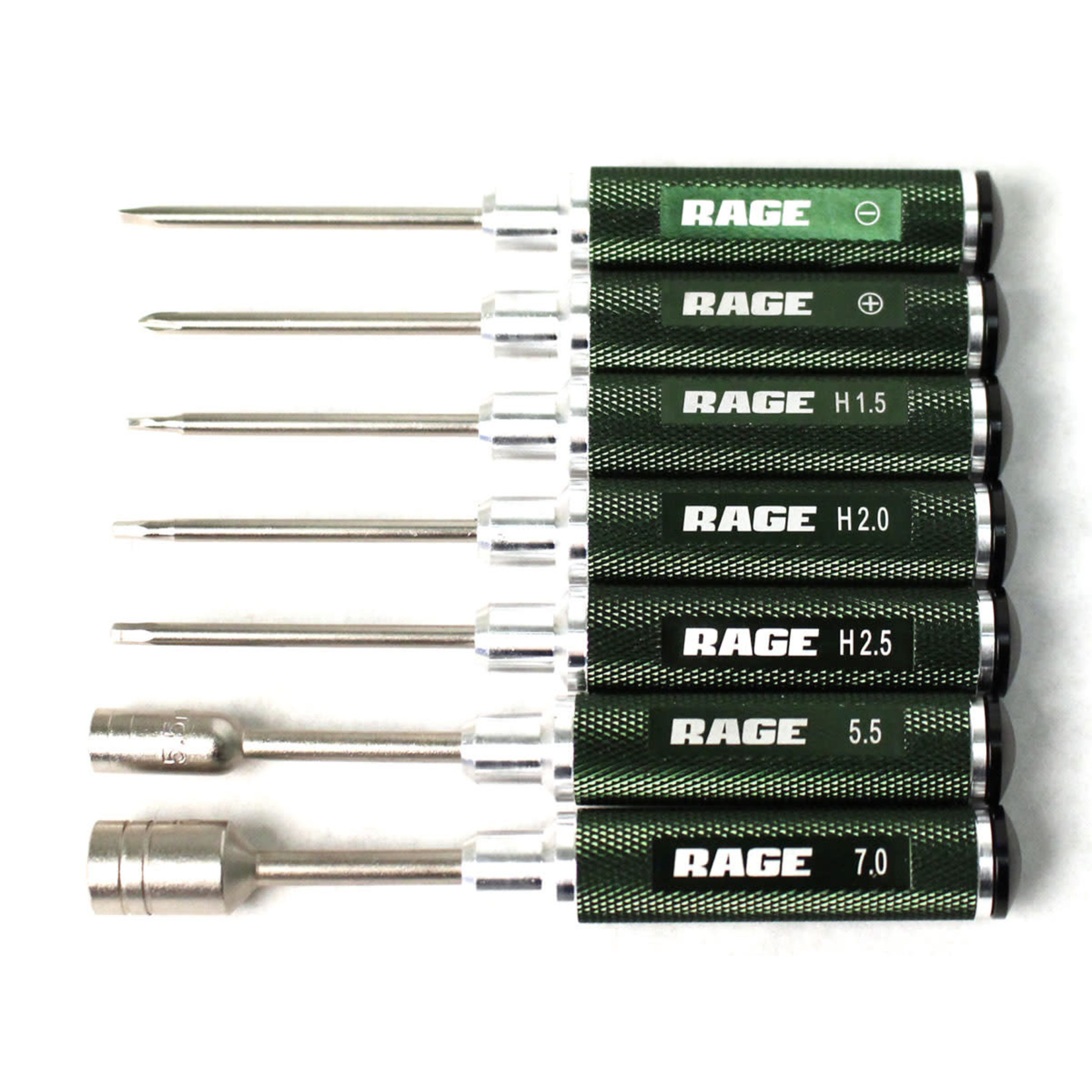 Rage RC Rage RC Compact 7 Piece Machined Tool Set with Case #RGR1500