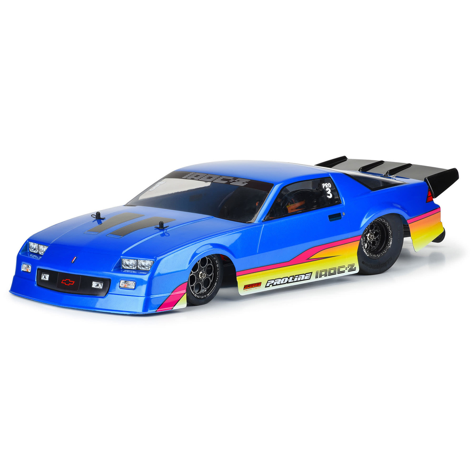 Pro-Line #3602-13  Pro-Line Losi 22S Drag 1985 Chevy Camaro IROC-Z Pre-Painted Pre-Cut Body Set (Blue)