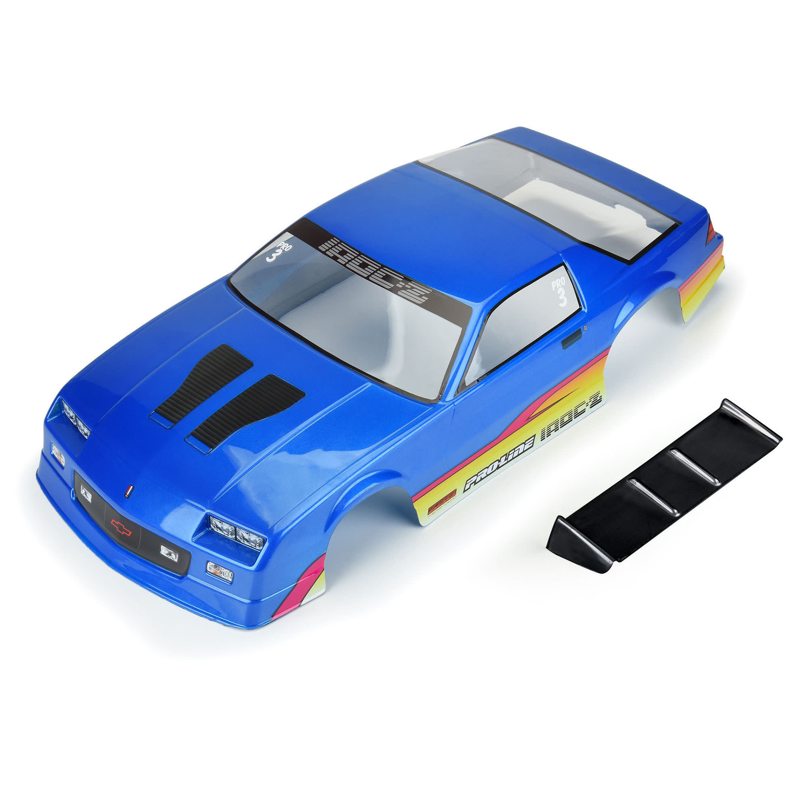 Pro-Line #3602-13  Pro-Line Losi 22S Drag 1985 Chevy Camaro IROC-Z Pre-Painted Pre-Cut Body Set (Blue)
