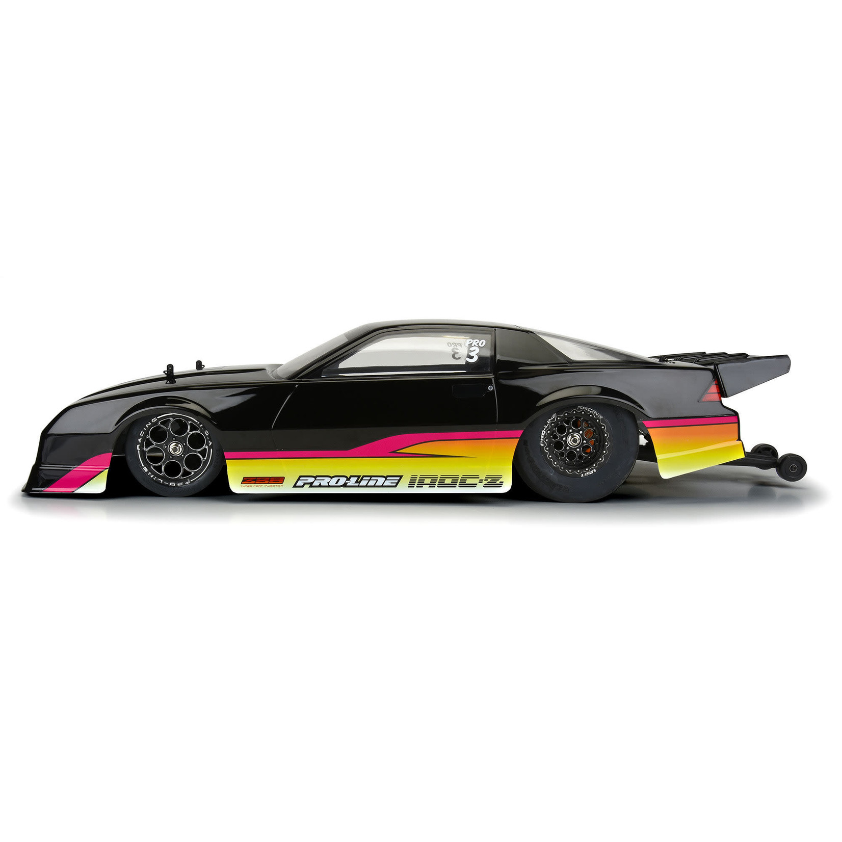 Pro-Line #3602-16  Pro-Line Losi 22S Drag 1985 Chevy Camaro IROC-Z Pre-Painted Pre-Cut Body Set (Black)