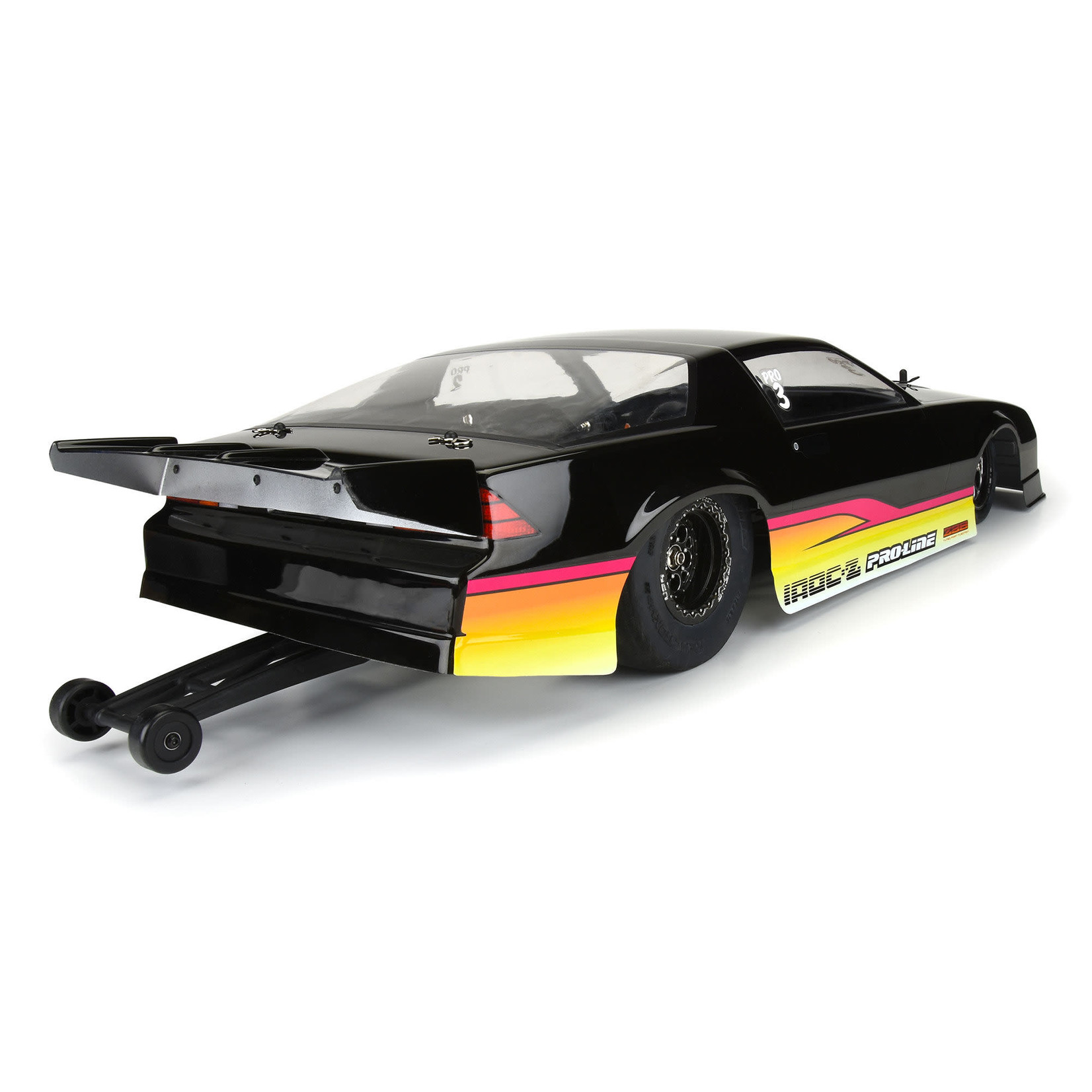 Pro-Line #3602-16  Pro-Line Losi 22S Drag 1985 Chevy Camaro IROC-Z Pre-Painted Pre-Cut Body Set (Black)