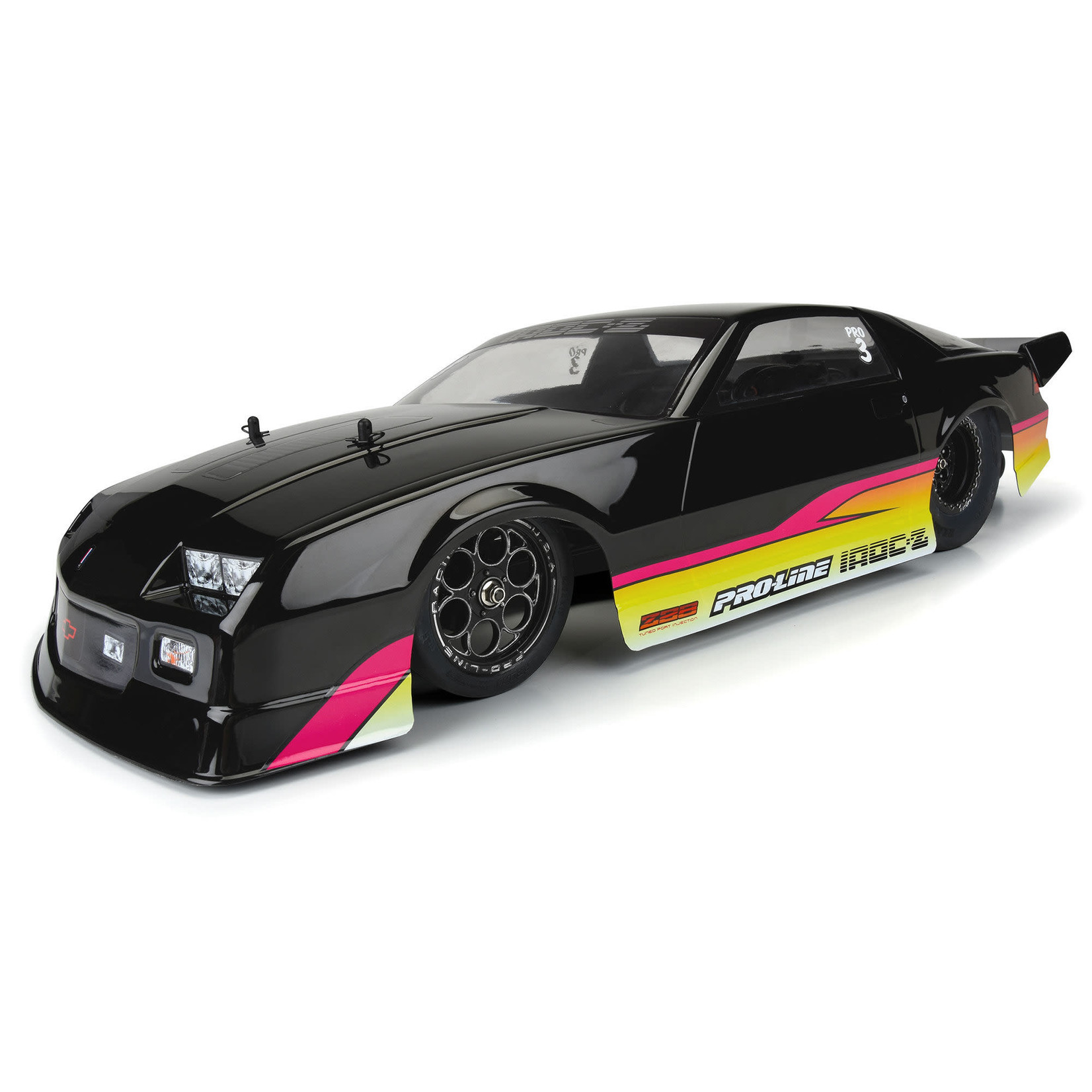 Pro-Line #3602-16  Pro-Line Losi 22S Drag 1985 Chevy Camaro IROC-Z Pre-Painted Pre-Cut Body Set (Black)