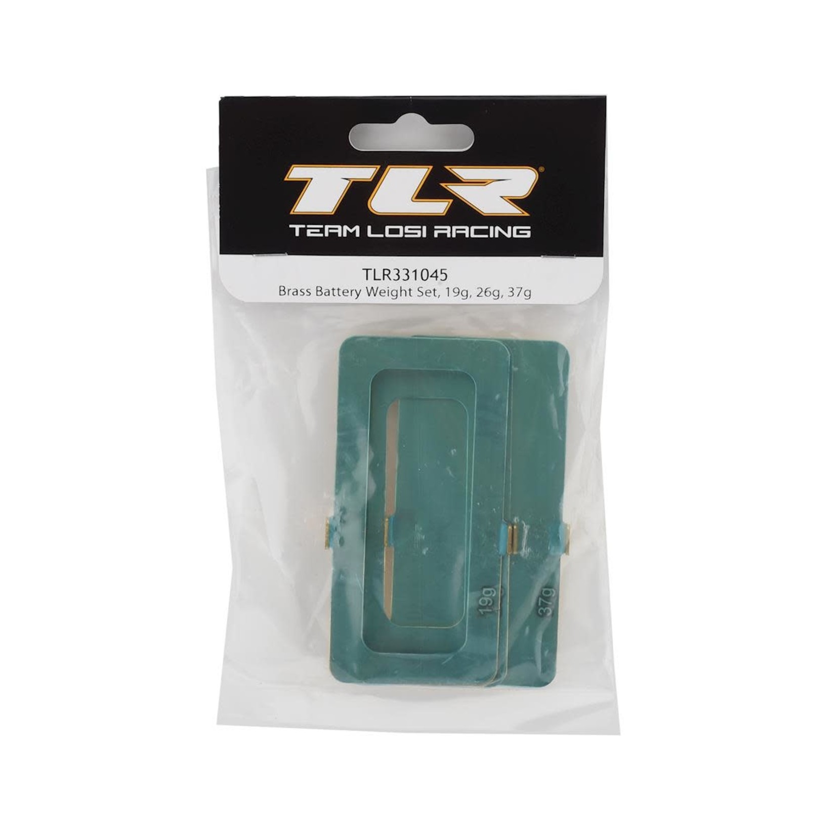 TLR Team Losi Racing 22 5.0 Brass Battery Weight Set (19g, 26g, 37g) #TLR331045
