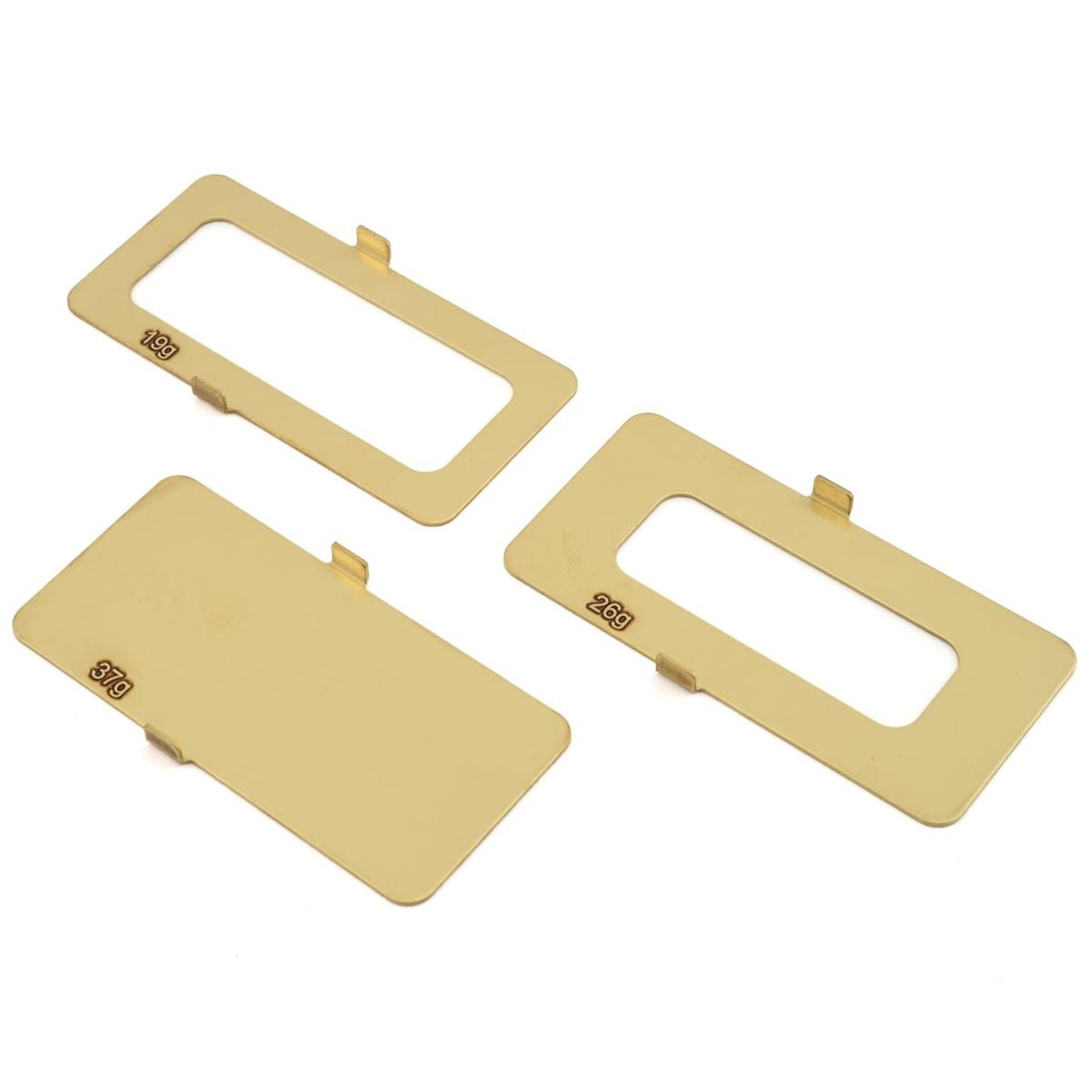 TLR Team Losi Racing 22 5.0 Brass Battery Weight Set (19g, 26g, 37g) #TLR331045